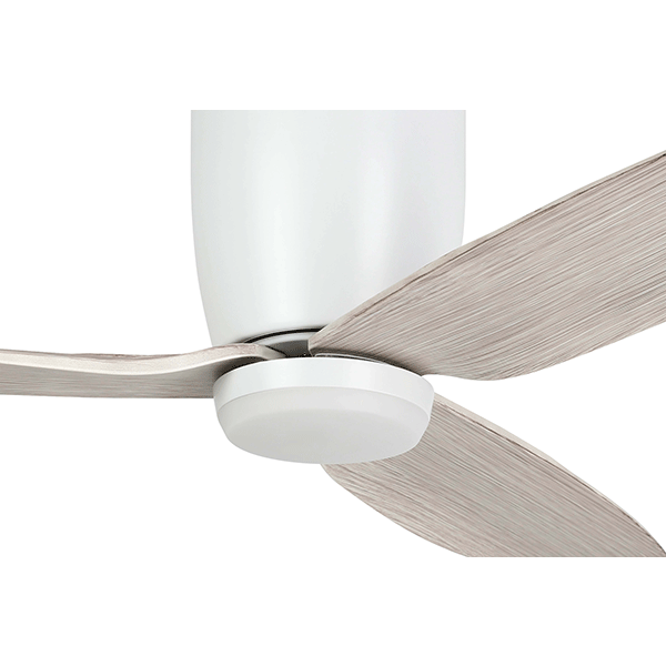 Eglo Seacliff 44-inch White Oak Ceiling Fan with 15W LED CCT Light - Energy Efficient DC Motor - Perfect for Living Room, Bedroom & Outdoor Spaces