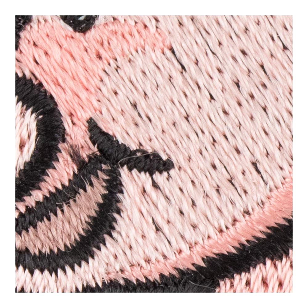Adorable Light Pink Pig Iron-On Patch - Farm Animal Embroidered Applique for DIY Clothing, Hats & Bags - Perfect for Kids' Crafts, Costumes & Farm-Themed Decor