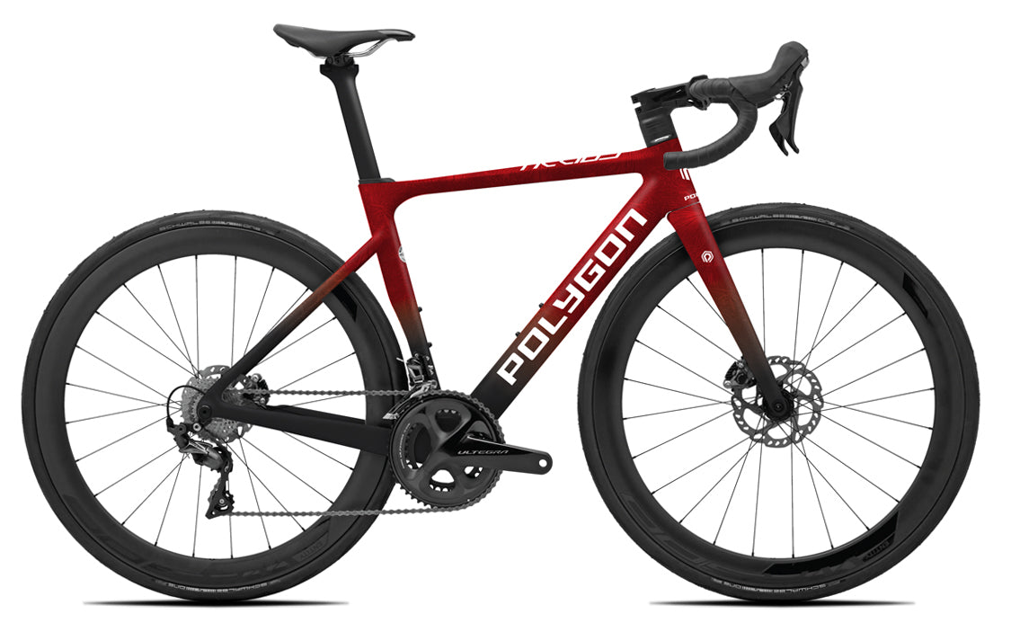 Polygon Helios A7X 105 Di2 Carbon Road Bike - Lightweight Carbon Fiber Racing Bicycle with Shimano Di2 Shifting for Road Cycling, Training & Endurance Races