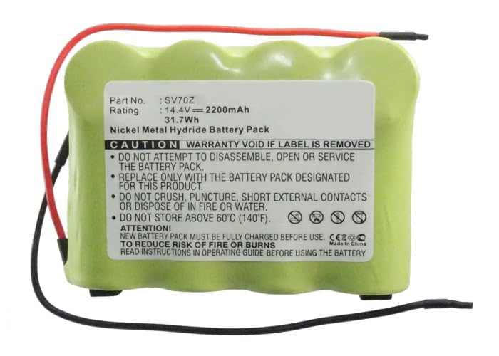 Synergy Digital 14.4V 2200mAh Ni-MH Replacement Battery for Euro Pro SV70 Pet Perfect & XB14726 Vacuum Cleaners | High Capacity Vacuum Battery for Pet Hair Cleaning | Perfect for Home, Office, and Car Use