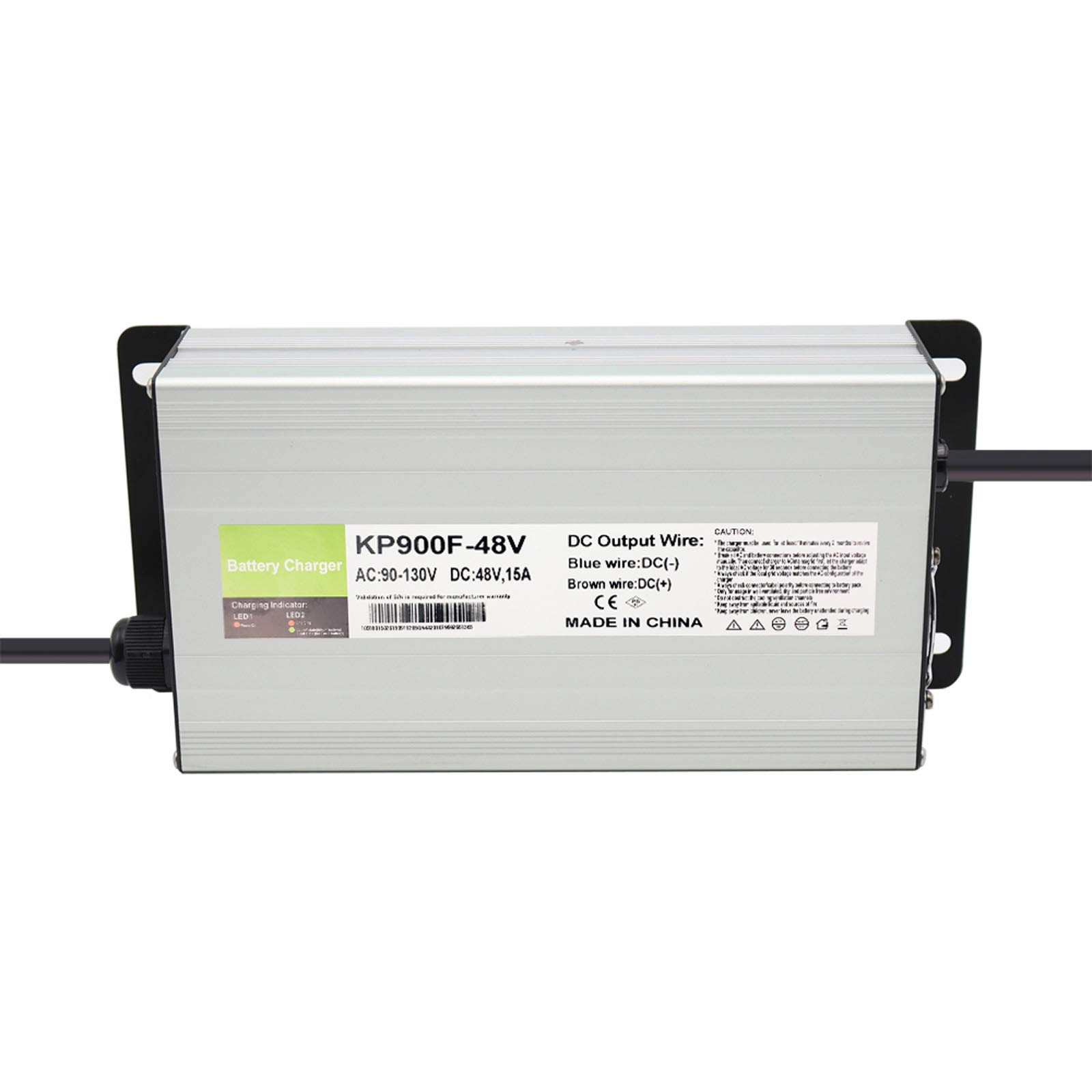 48V 15A Golf Cart Battery Charger for Club Car with 3-Pin Round Plug - Fast Charging for Golf Carts, Electric Vehicles & Outdoor Power Equipment