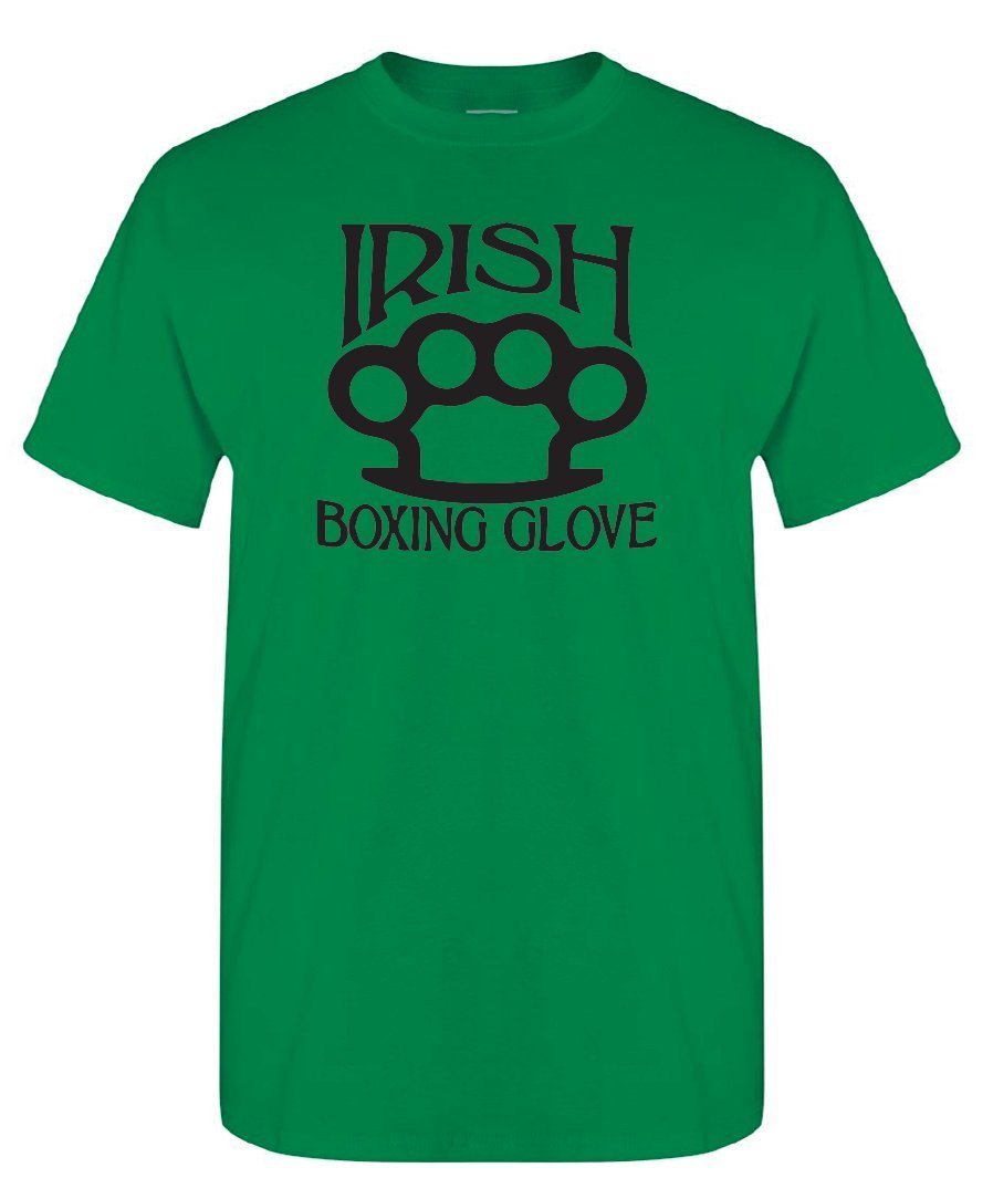 STUFF WITH ATTITUDE Irish Boxing Gloves Kelly Green T-Shirt - Comfortable Cotton Tee for Boxing Fans, St. Patrick's Day & Irish Pride Celebrations