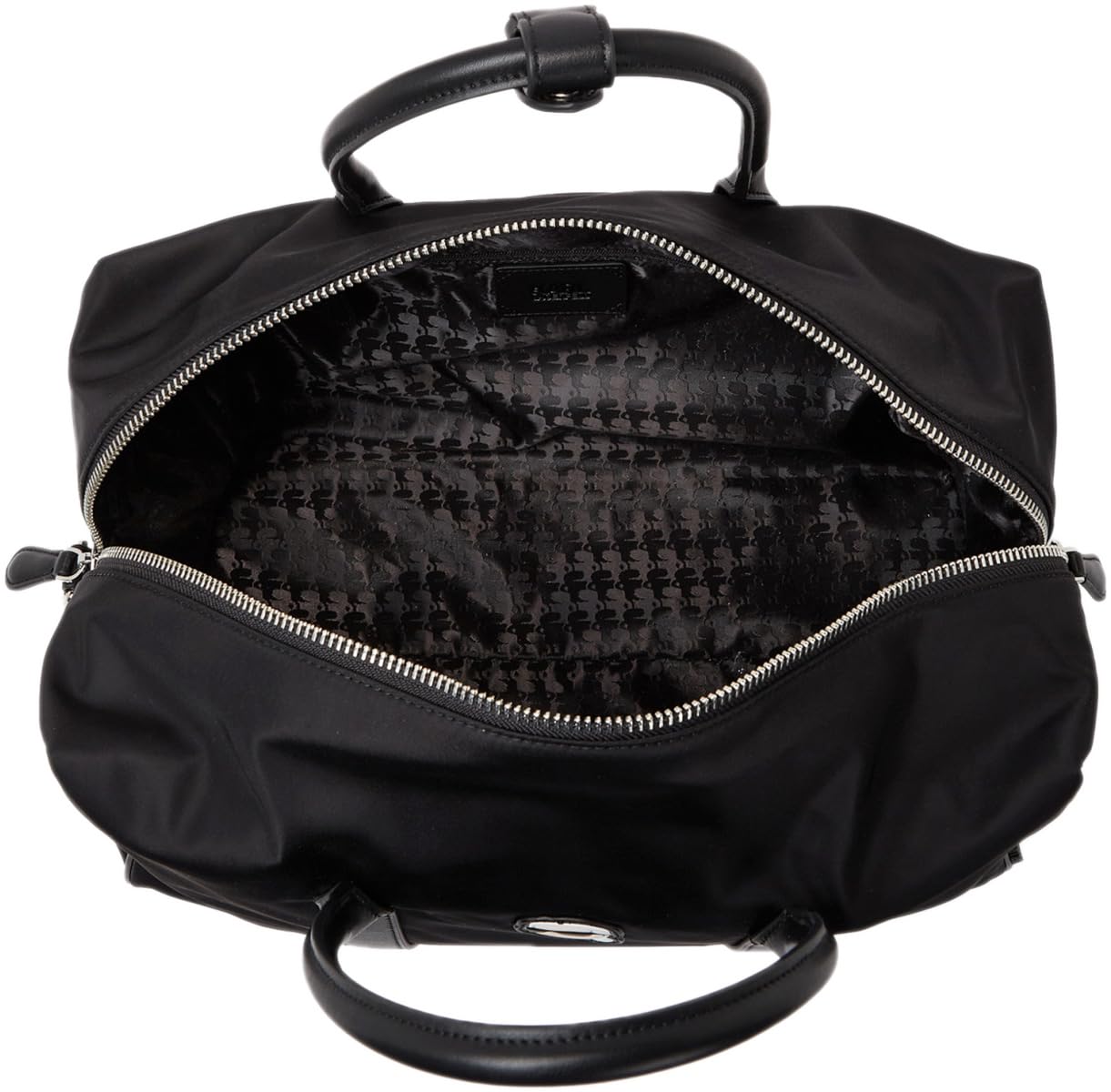 KARL LAGERFELD Women's Designer Handbag - Black Leather Luxury Purse for Work, Travel & Evening Out