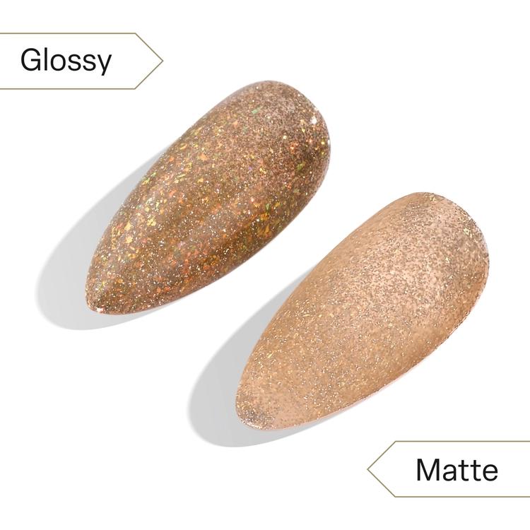 Apres Flash Glitter Gel FG03 - That's My Twin Flame Nail Polish - Long Lasting Glitter Gel for Nail Art & Manicures - Perfect for Parties, Weddings & Special Occasions