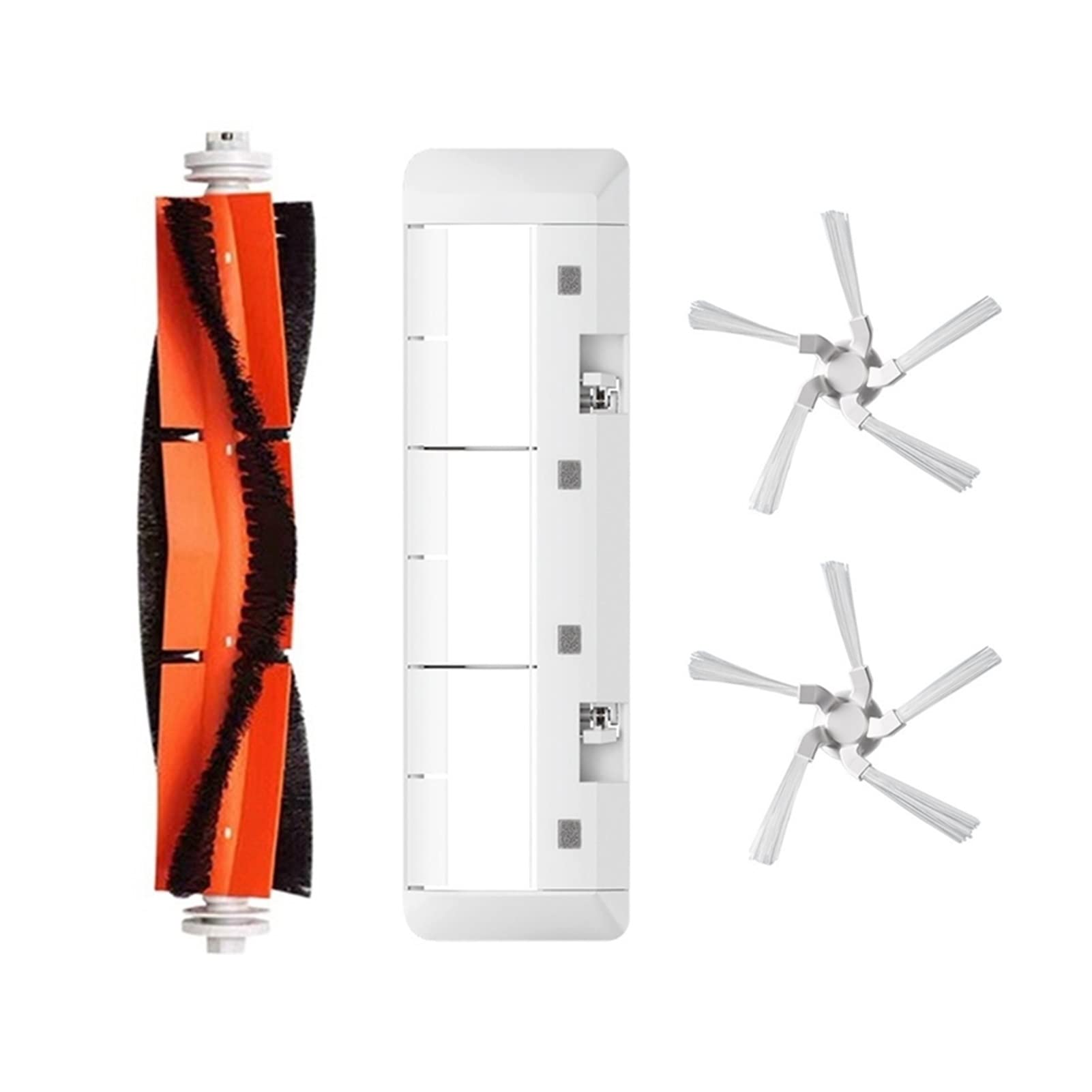 Xiaomi Dreame W10 Replacement Parts Kit - 4PCS Main Brush, Side Brush & Roller Brush Cover for Robotic Vacuum Cleaner | Perfect for Hardwood Floors & Pet Hair Cleaning