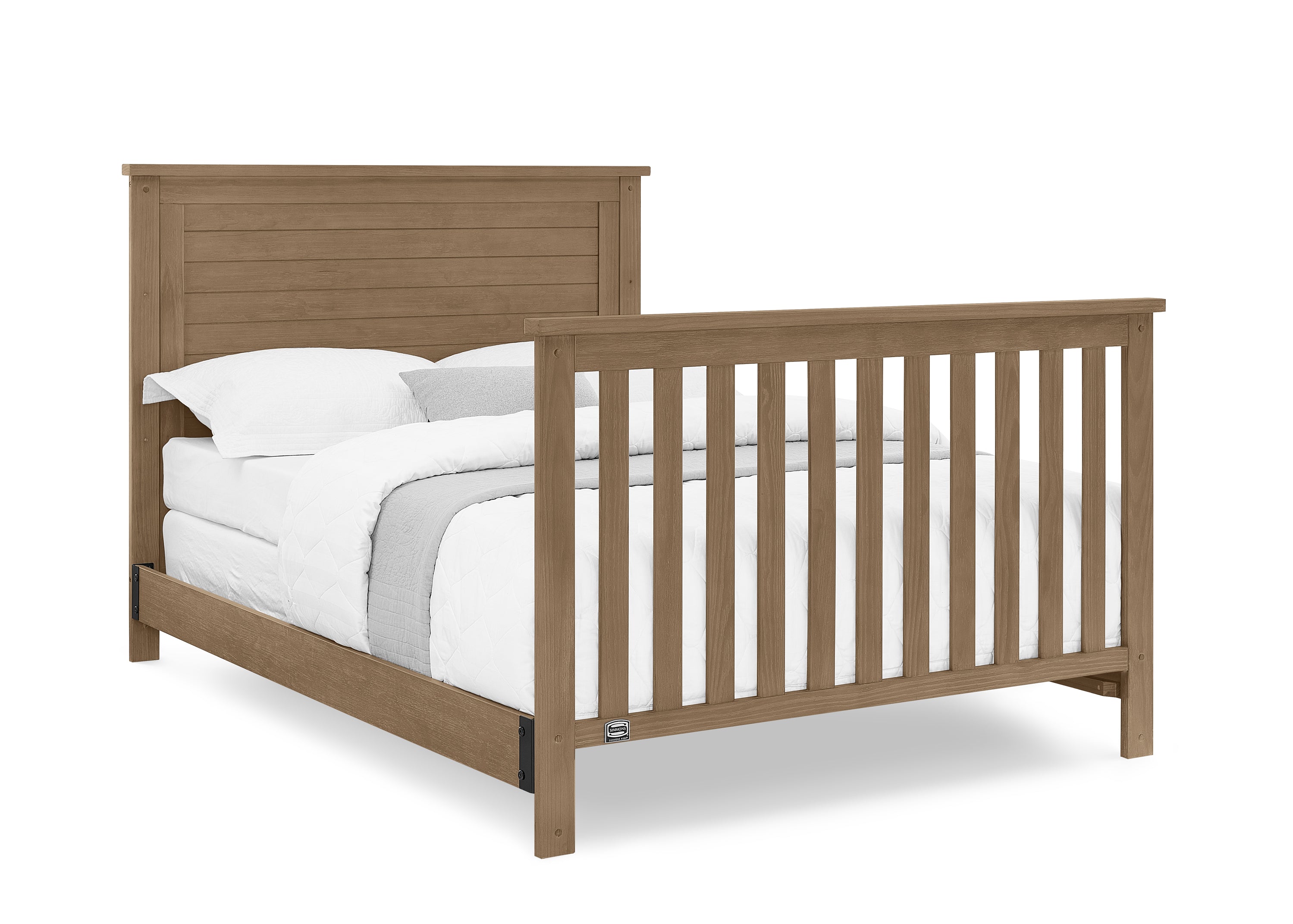 Caden 6-in-1 Convertible Baby Crib with Trundle Drawer - Nursery Bed Transforms to Toddler Bed, Daybed & Full-Size Bed - Perfect for Small Spaces & Growing Families