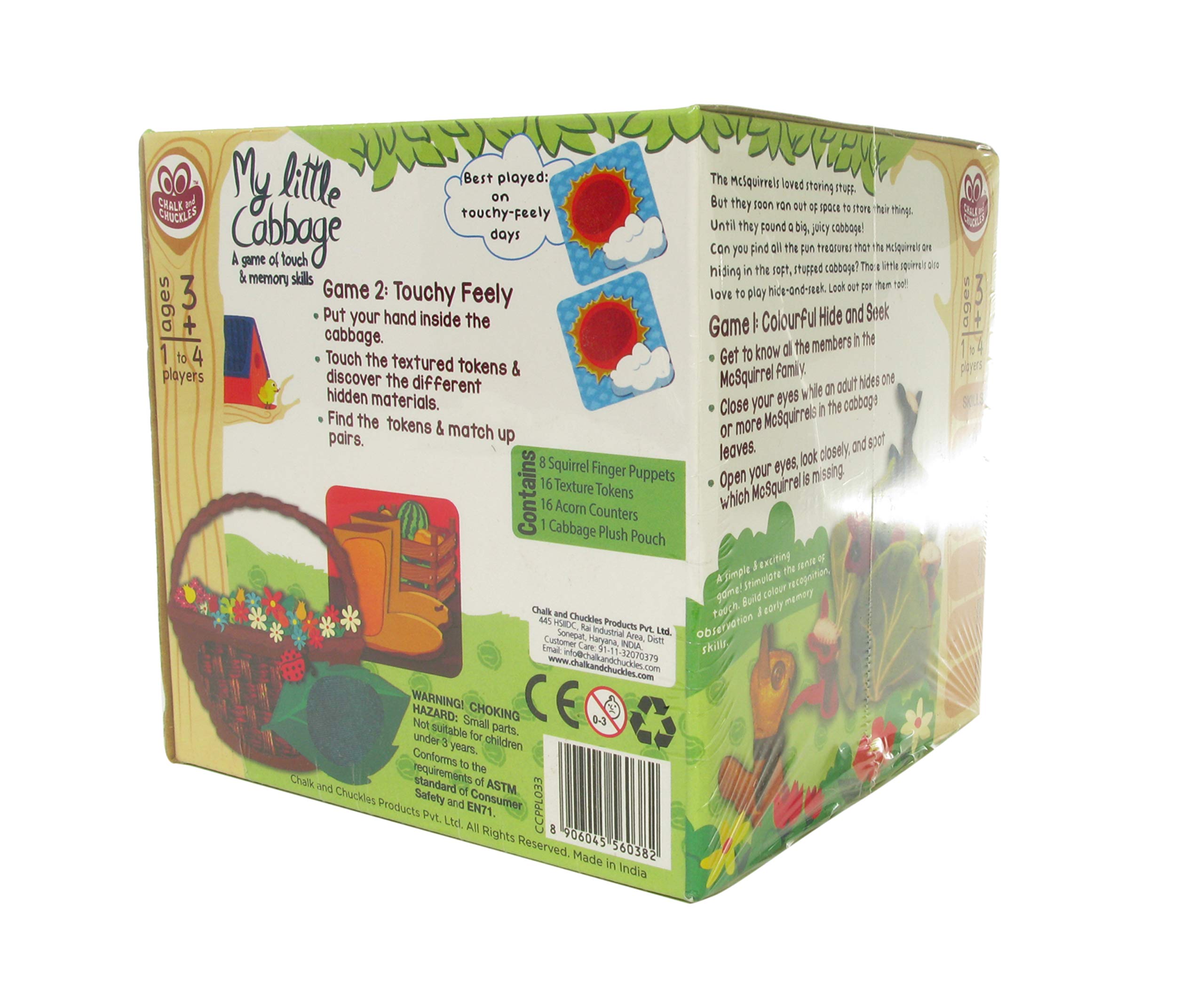 Chalk & Chuckles CCPPL038 My Little Cabbage - Fun Educational Board Game for Kids | Perfect for Family Game Nights & Preschool Learning Activities