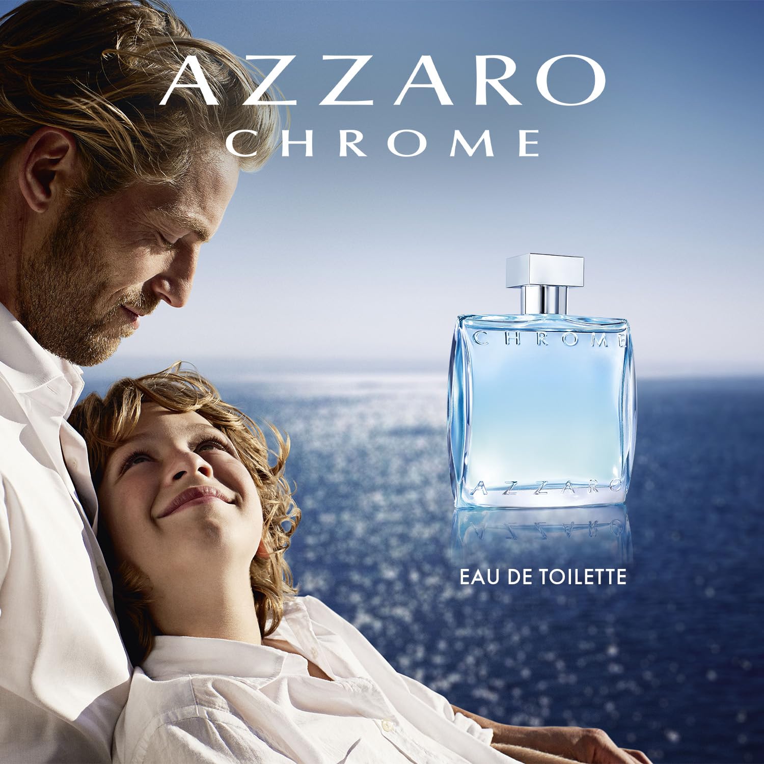 Azzaro Chrome Eau de Toilette for Men - Fresh Aquatic Cologne with Citrus, Woody & Musky Notes - Bergamot Fragrance - Luxury Perfume for Everyday Wear & Summer Beach - Perfect for Office, Date Night & Outdoor Activities