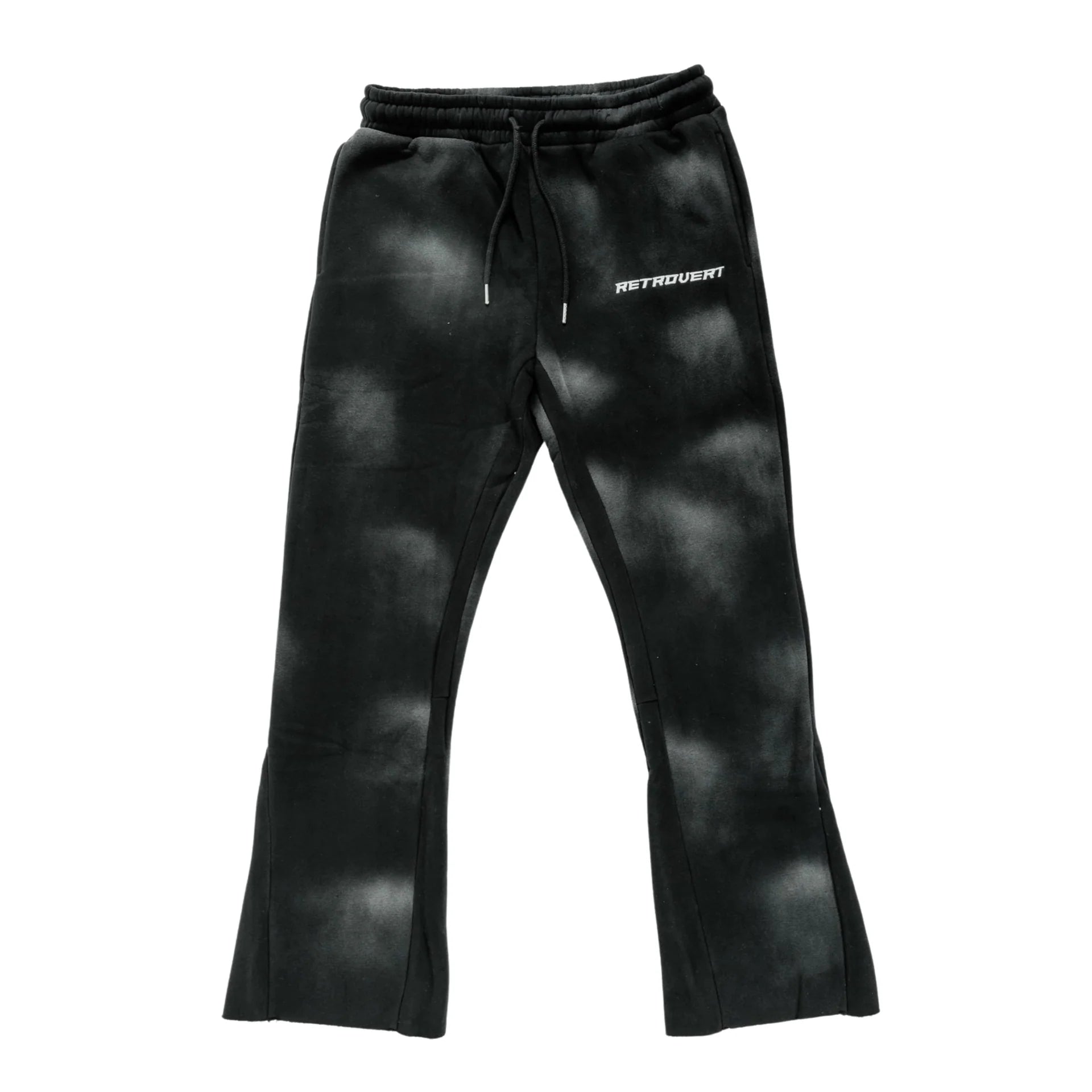 Retrovert Flare Coal Sweatpants - Vintage Style High Waisted Lounge Pants for Women | Perfect for Yoga, Running Errands & Casual Wear