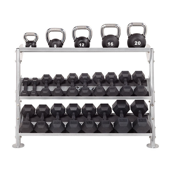 Hoist HF 5461 3-Tier Dumbbell Rack - Heavy Duty Weight Storage Organizer for Home Gym & Fitness Studio - Perfect for Dumbbell Organization and Space Saving Workout Area