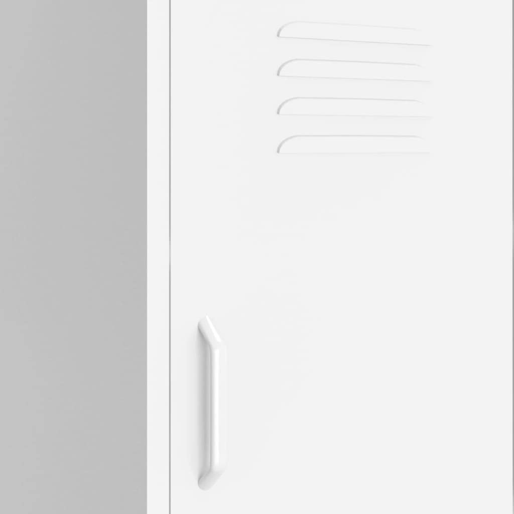 White Steel Storage Cabinet 16.7