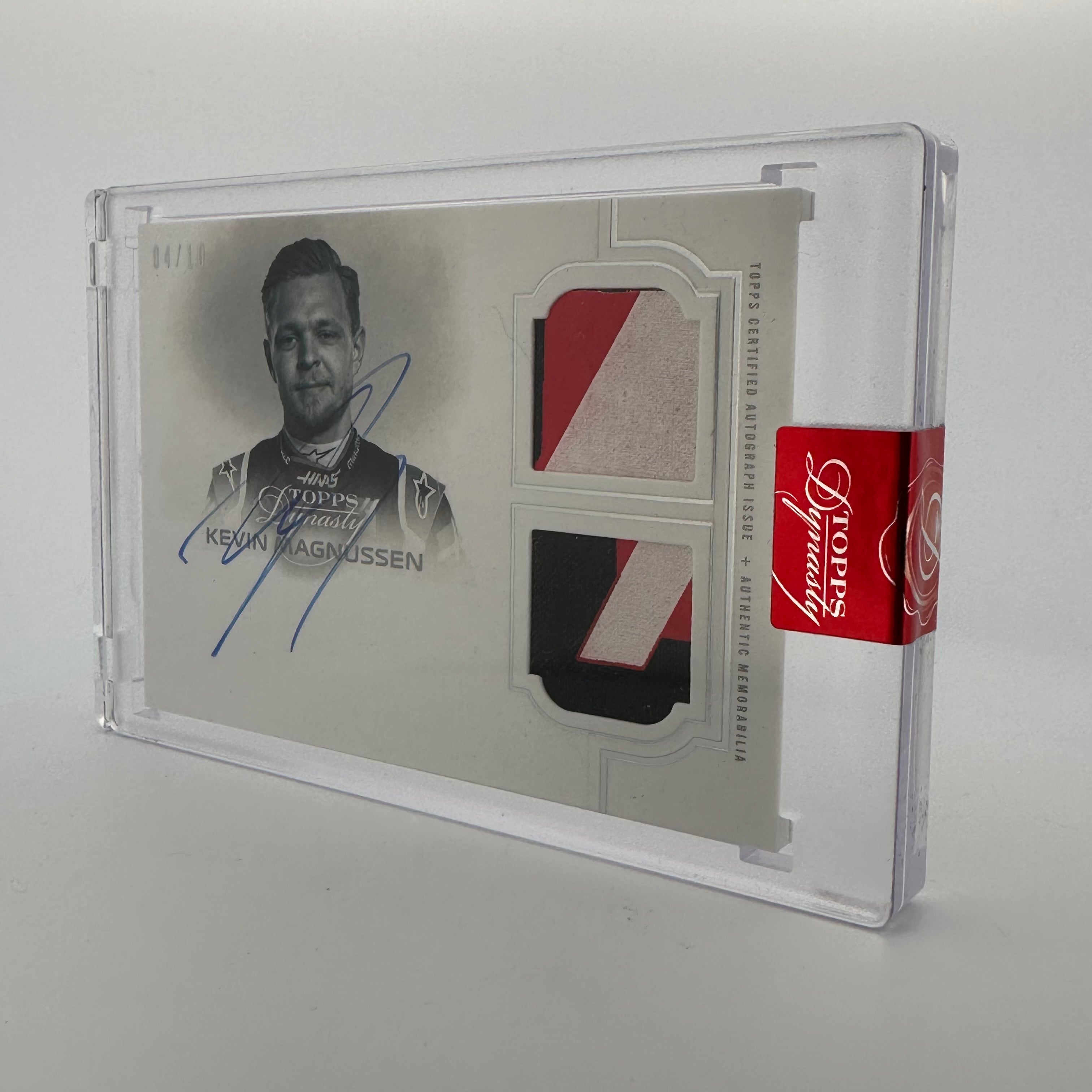2020 Topps Dynasty F1 Kevin Magnussen #SDA KM Single Driver Dual Relic Autograph Card - Perfect for F1 Collectors, Racing Memorabilia Displays, and Sports Card Investments