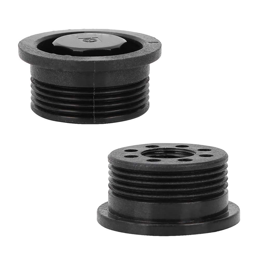 Jiawu Surf Air Vent - Easy to Install Plastic Surfboard Ventilation System (Black) | Perfect for Outdoor Surfing, Water Sports & Beach Activities