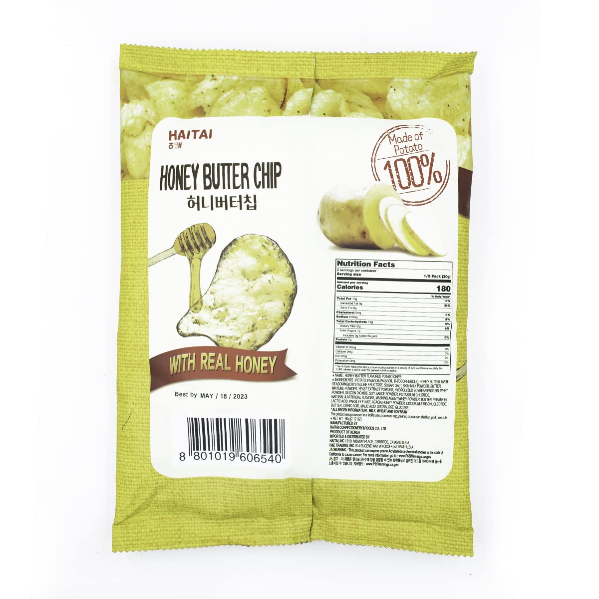 Original Honey Butter Potato Chips (3 Pack) - Crunchy & Sweet Snack for Parties, Movie Nights & On-the-Go Munching