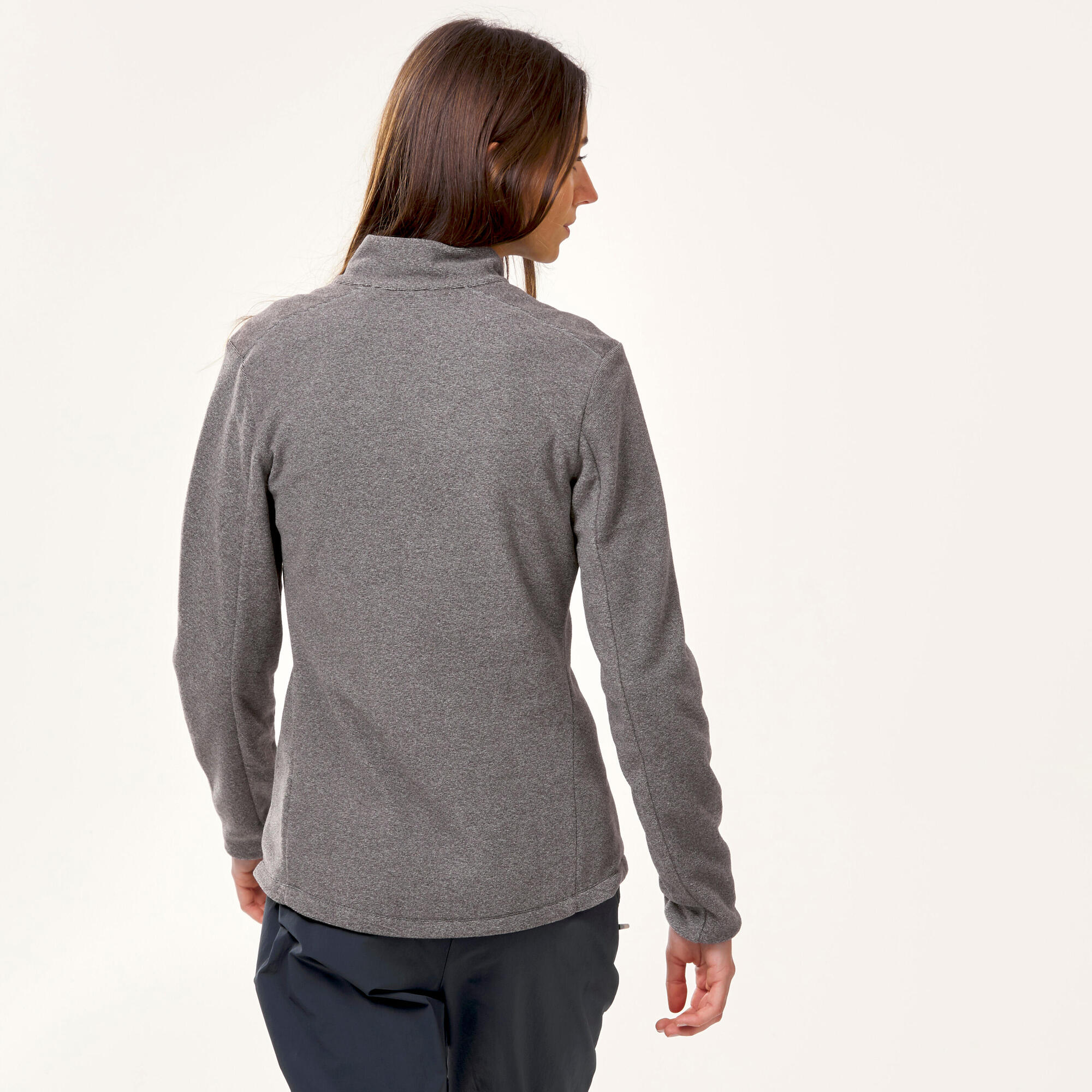 Quechua Women's MH100 Lightweight Fleece Jacket for Hiking, Camping & Outdoor Activities - Warm & Breathable Midlayer