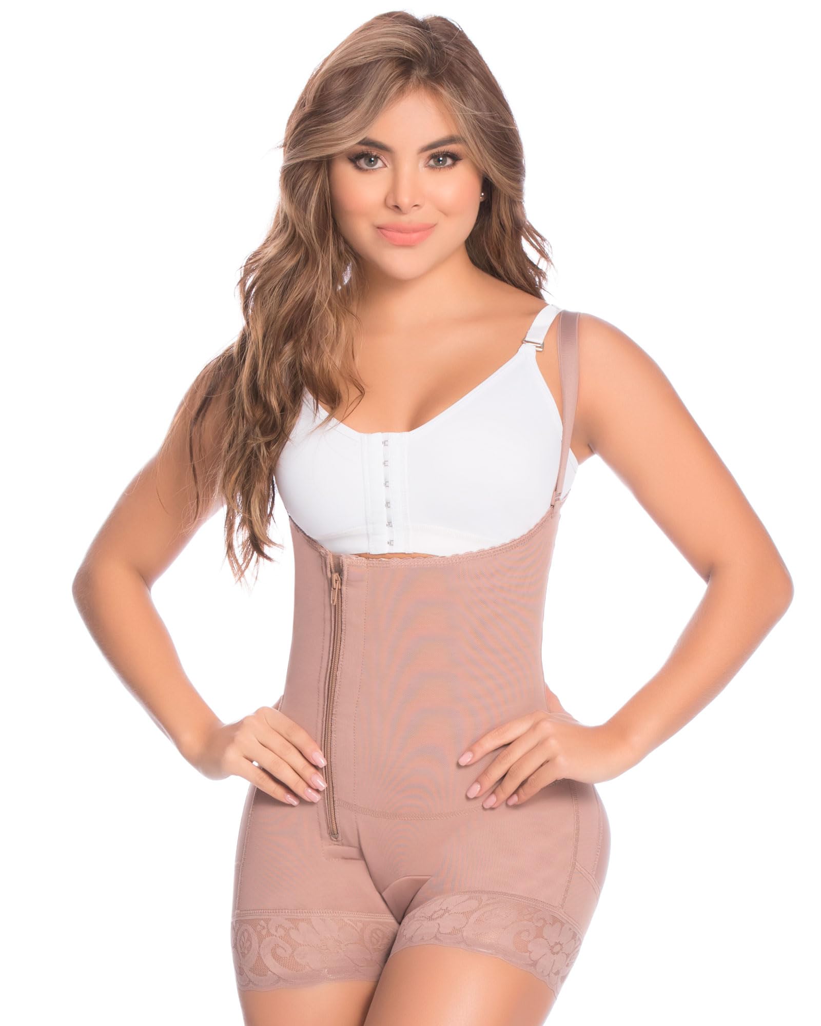 DELIE 068 High Compression Strapless Shapewear for Women - Tummy Control Body Shaper, Colombian Fajas Moldeadoras for Slimming & Waist Training | Perfect for Wedding, Evening Dresses & Everyday Wear