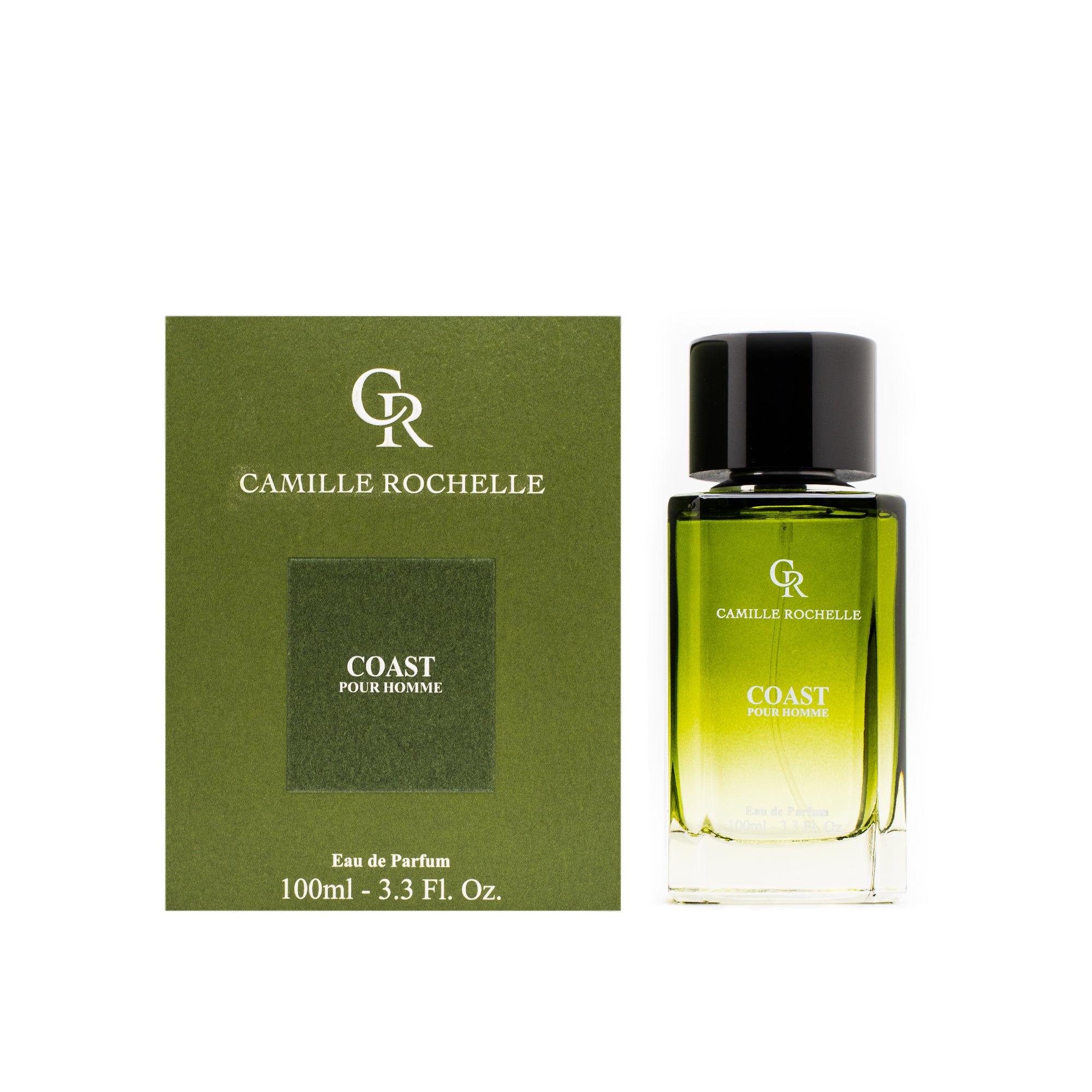 Coast Eau De Parfum Spray for Men by Camille Rochelle - Fresh Aquatic Cologne for Day & Night Wear - Perfect for Work, Date Night & Special Occasions