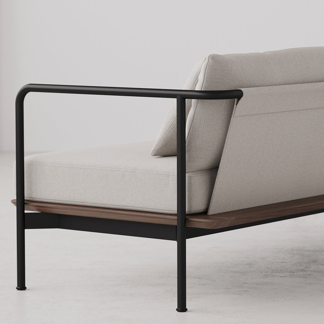 Modern Crawford Sofa 2.0 - Comfortable 3-Seater Living Room Couch with Premium Fabric - Perfect for Family Gatherings, Movie Nights & Small Space Apartments