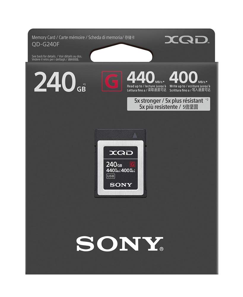 Sony XQD G Series 240GB Memory Card (QD-G240F) 4-Pack with Free Camera Cleaning Kit - High-Speed Professional CFexpress for DSLR, Mirrorless Cameras - Perfect for 4K Video, Sports & Wildlife Photography