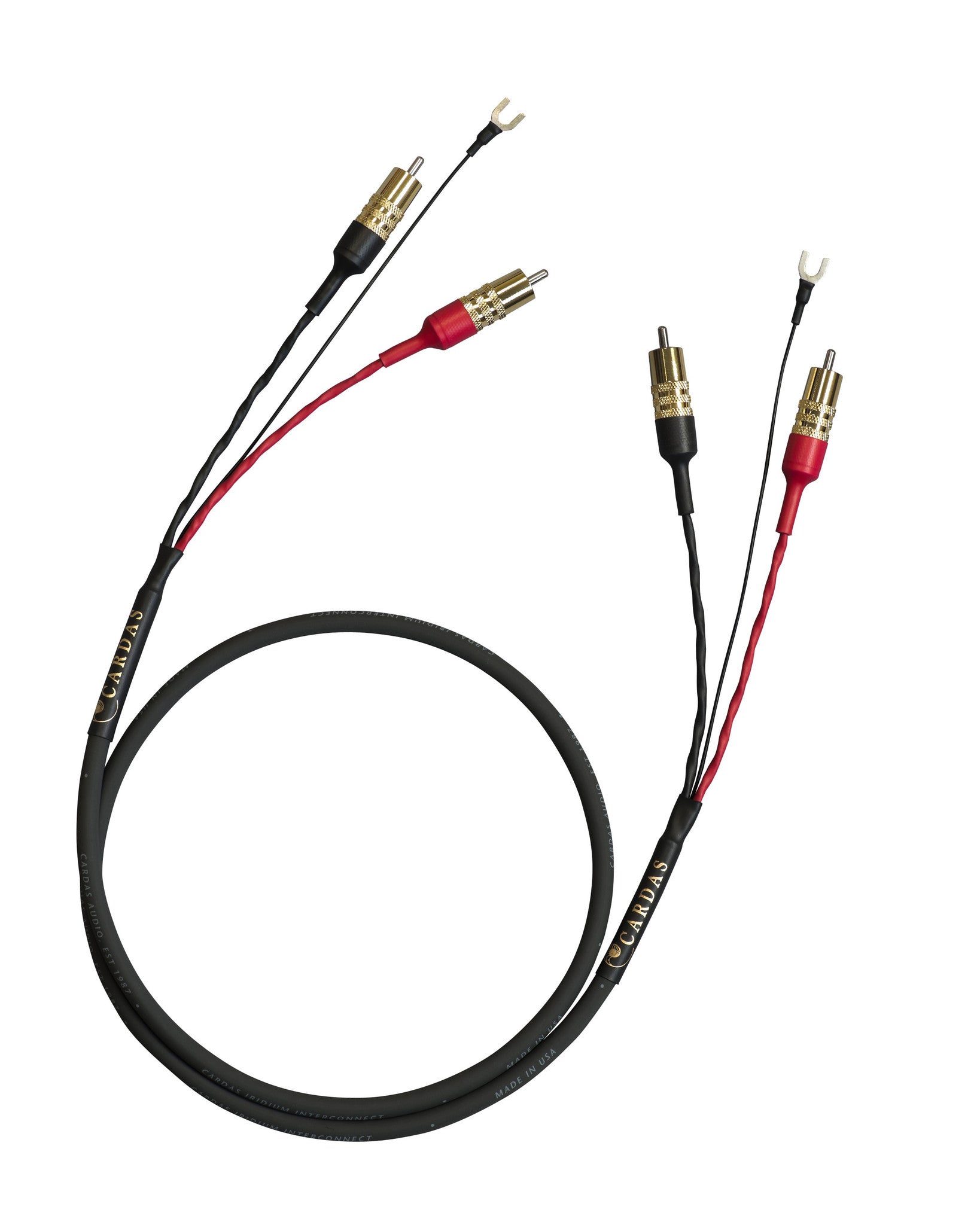 Cardas Iridium Phono Cable - High-End Audio RCA Interconnect for Turntables & Vinyl Records - Perfect for Audiophiles & Home Stereo Systems