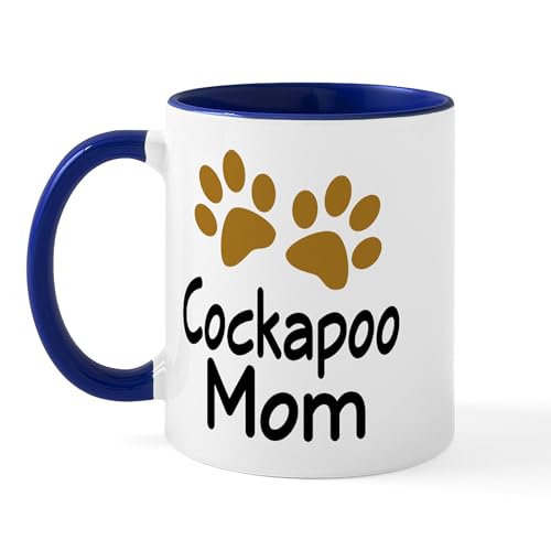 White/Navy Inside - Cute Cockapoo Mom Mug