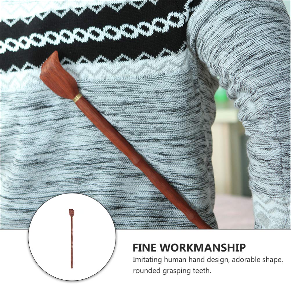EXCEART 2-Pack Bamboo Back Scratcher - Long Handle Itch Relief Tool for Back & Shoulder Massage | Perfect for Home, Office & Travel Use