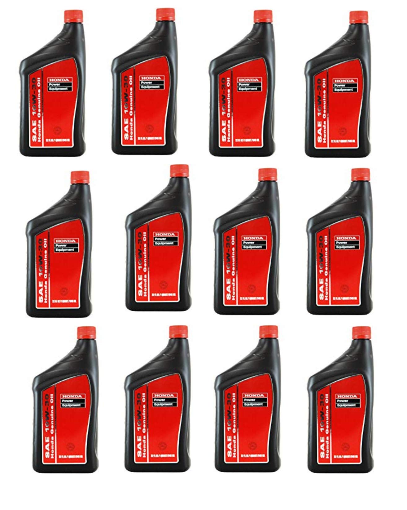 Honda Engine Oil 08207-10W30 (12 Pack) - Premium Motor Oil for Honda Vehicles - Ideal for Cars, Trucks & Motorcycles - Smooth Engine Performance & Protection