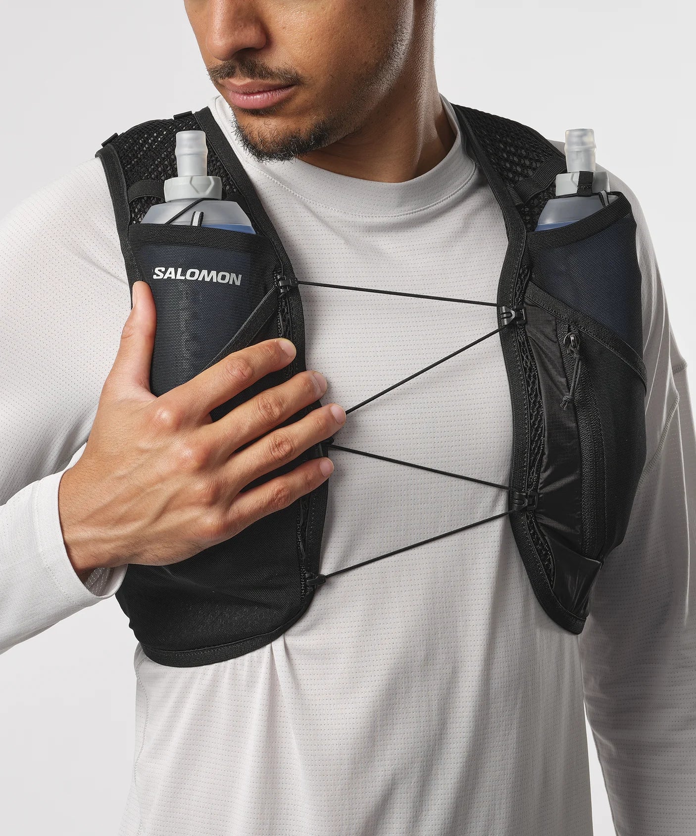 Active Skin 4 Running Hydration Vest with Water Flasks - Lightweight Breathable Unisex Trail Running Gear for Marathon, Hiking & Outdoor Sports