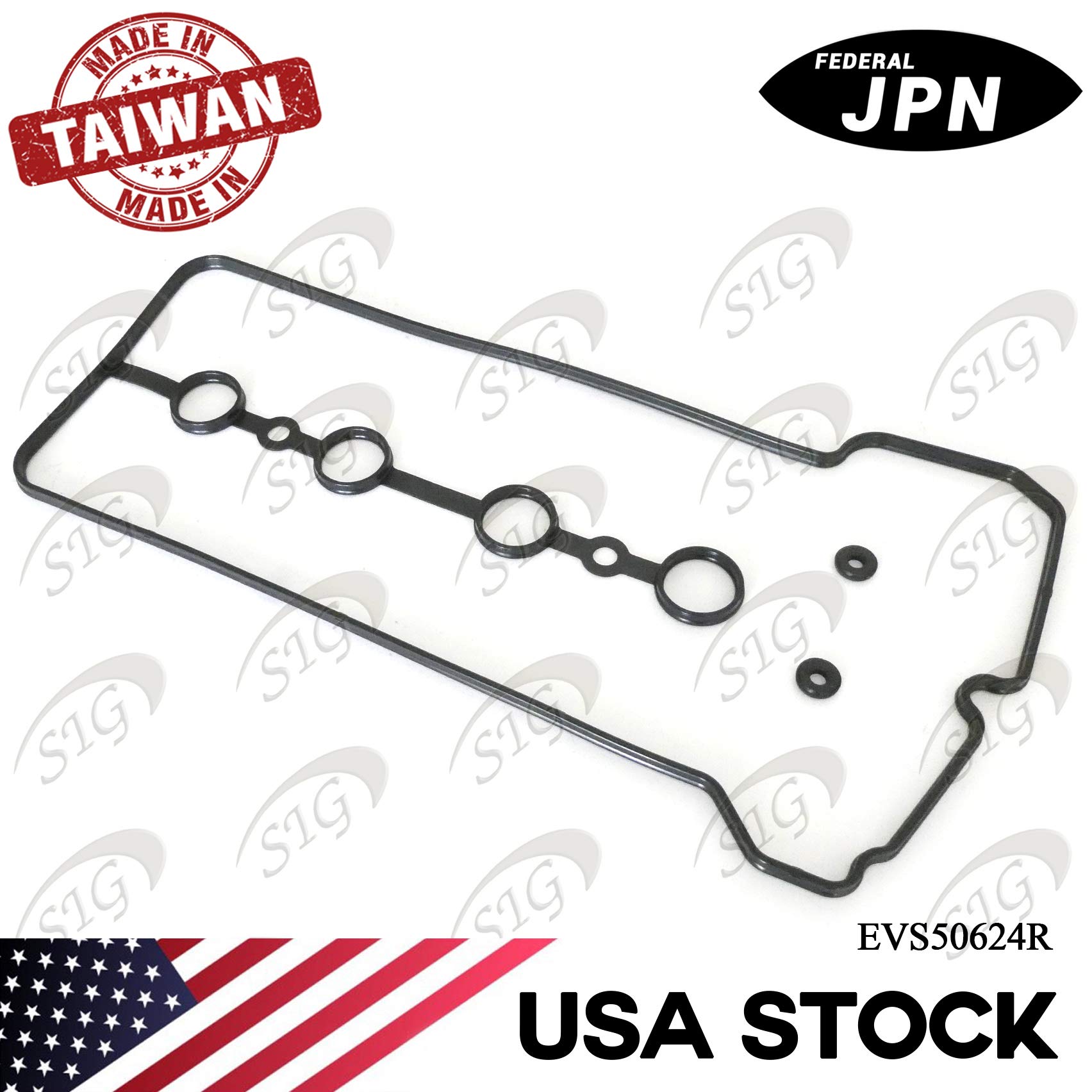 High-Quality Engine Valve Cover Gasket Replacement for Scion xA 2004-2006, xB 2004-2006 | Toyota Echo 2000-2005, Prius 2001-2009, Prius C, Yaris with 1.5L L4 Engine (Part #VS50624R, EVS50624R) - Perfect for DIY Auto Repair & Engine Maintenance