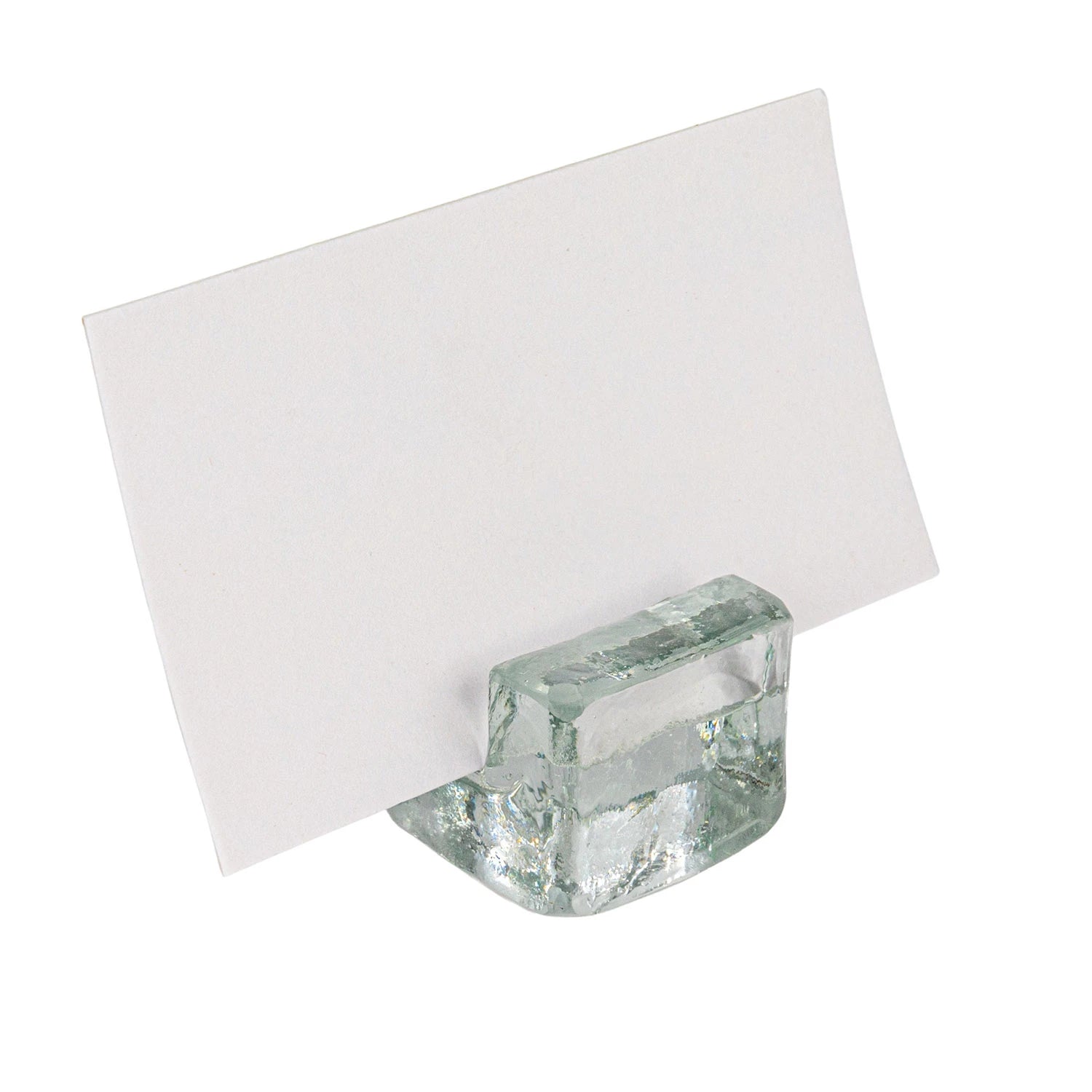 Elegant Glass Place Card Holders & Photo Holders - Perfect for Weddings, Parties, and Home Decor