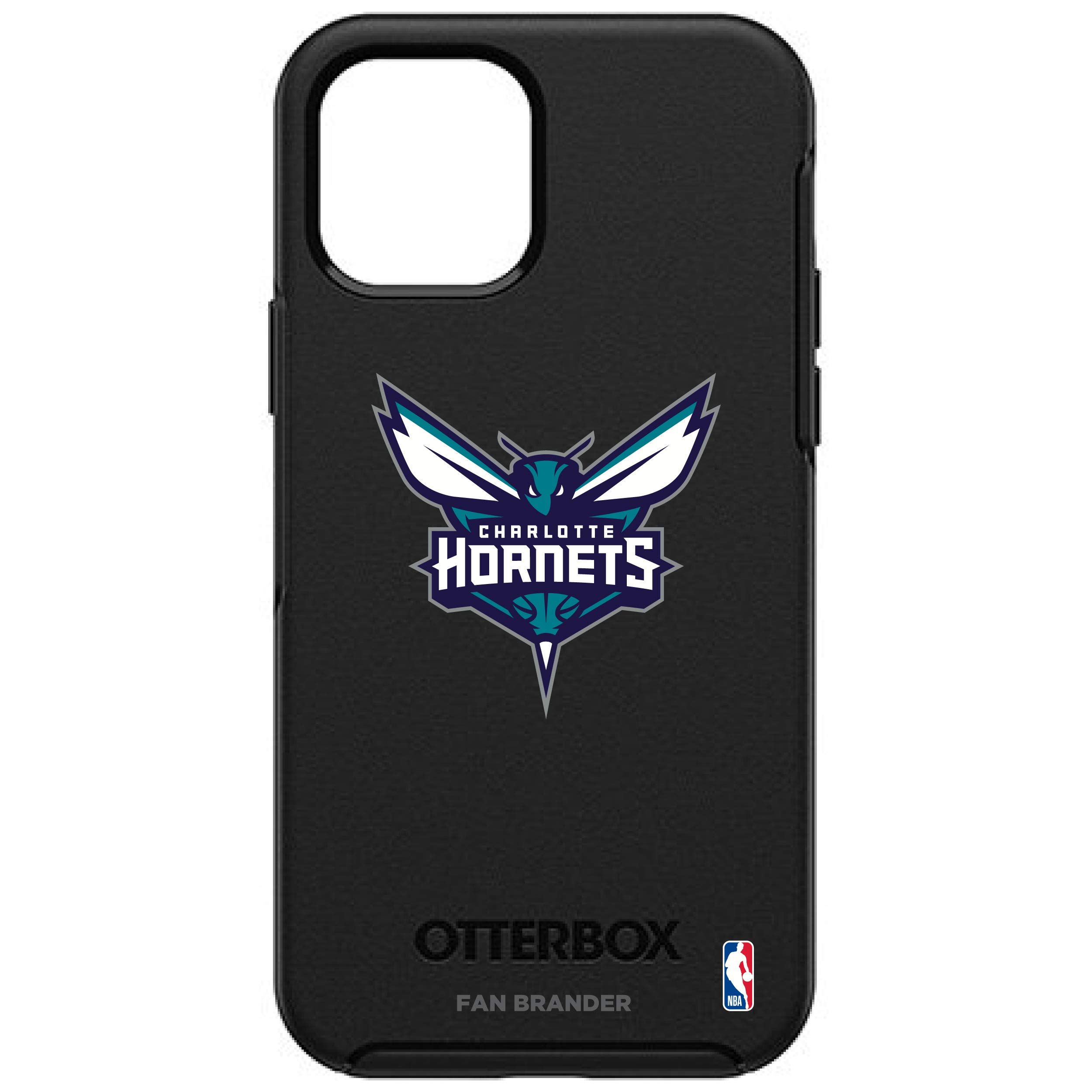 NBA Charlotte Hornets OtterBox Symmetry Case for iPhone 13 Mini - Durable Protective Phone Cover with Team Logo - Perfect for Basketball Fans & Game Day Support