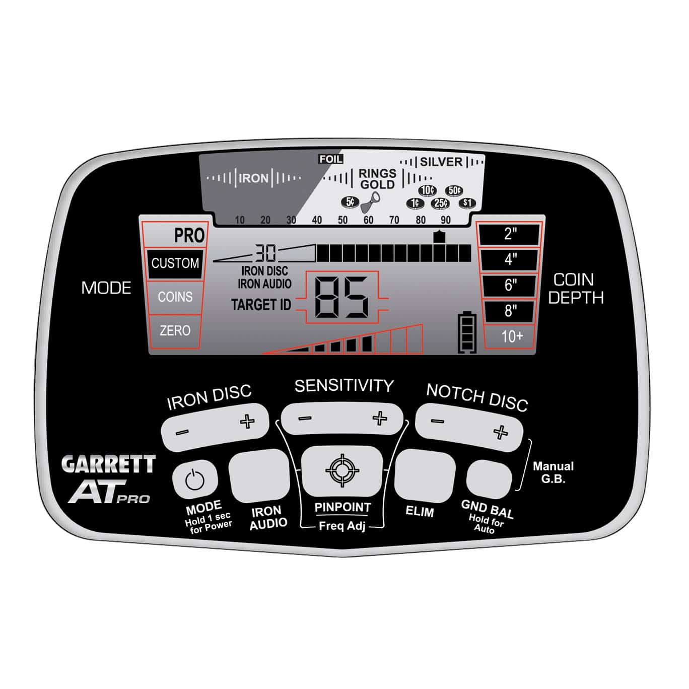 Garrett AT PRO Metal Detector with Pro Pointer Pinpointer - Professional Waterproof Metal Detecting Kit for Treasure Hunting, Beach, Gold & Coin Detection - Perfect for Outdoor Adventures & Archaeology Enthusiasts