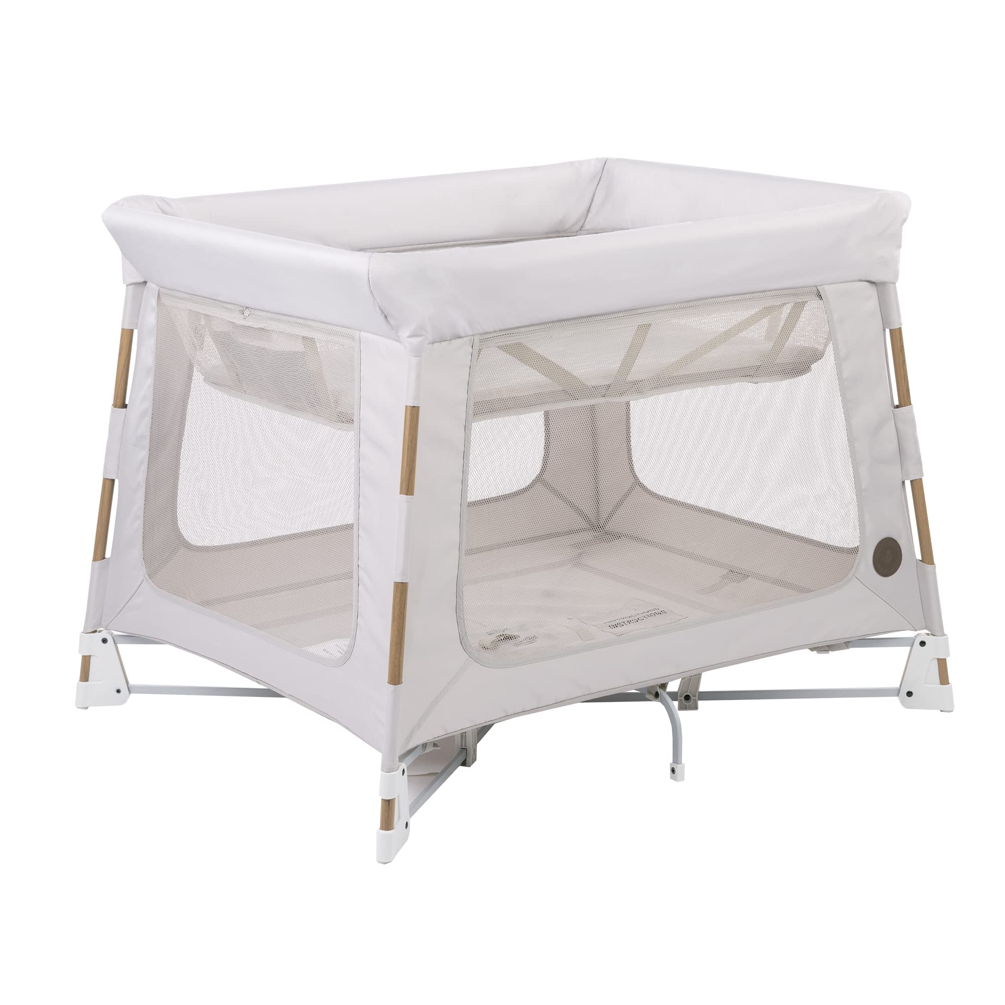 Maxi-Cosi Swift Playard - 3-in-1 Baby Playpen with Bassinet & Toddler Mode | Portable Travel Crib with 1-Step Fold & Carry Bag | Ultra Comfortable for Newborns & Toddlers | Perfect for Home, Travel & Daycare Use | Horizon Sand Color