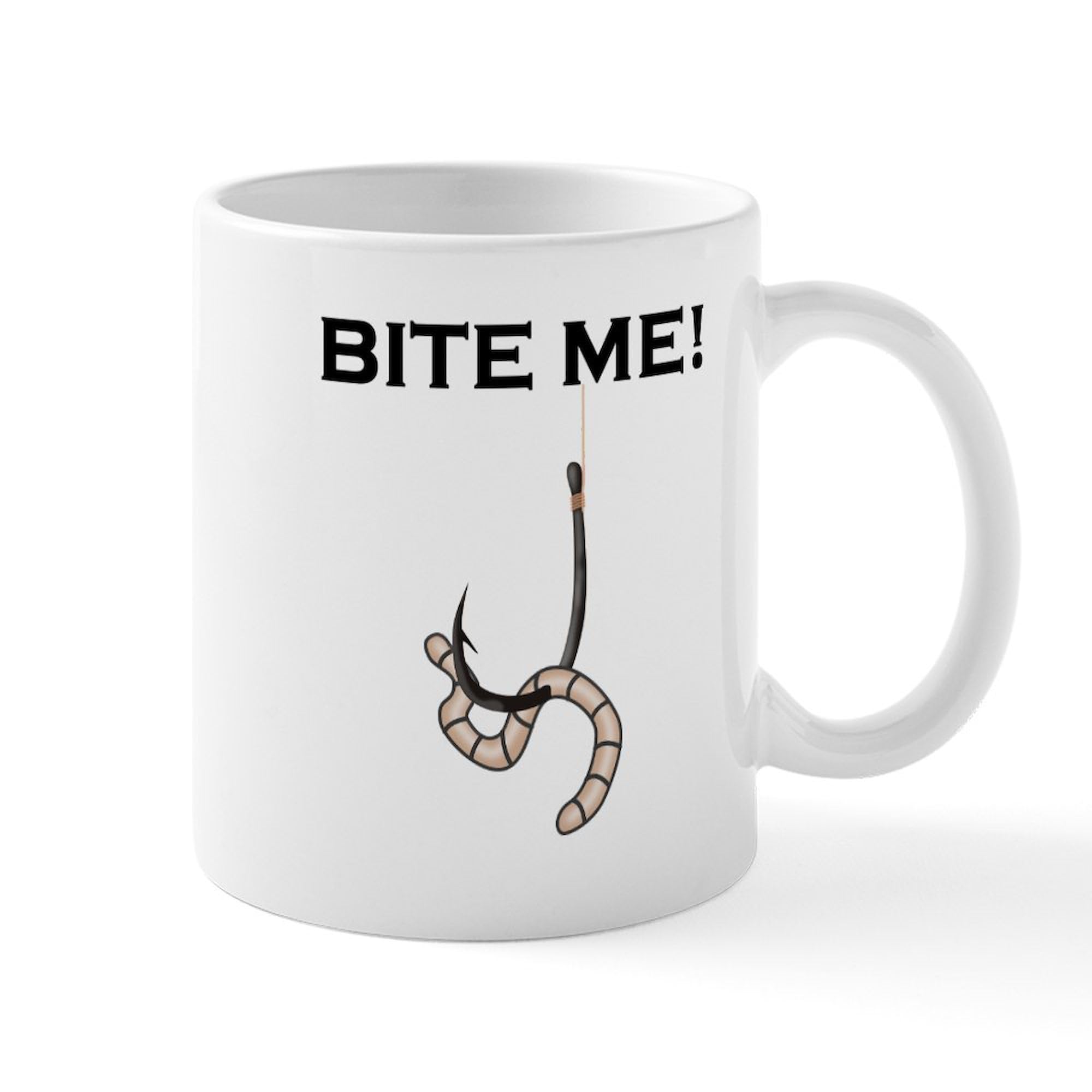 Bite Me! 11 oz Ceramic Coffee Mug (325 ml) - Funny Sarcastic Gift for Office, Home & Coffee Lovers - Perfect for Tea, Hot Chocolate & Morning Brews
