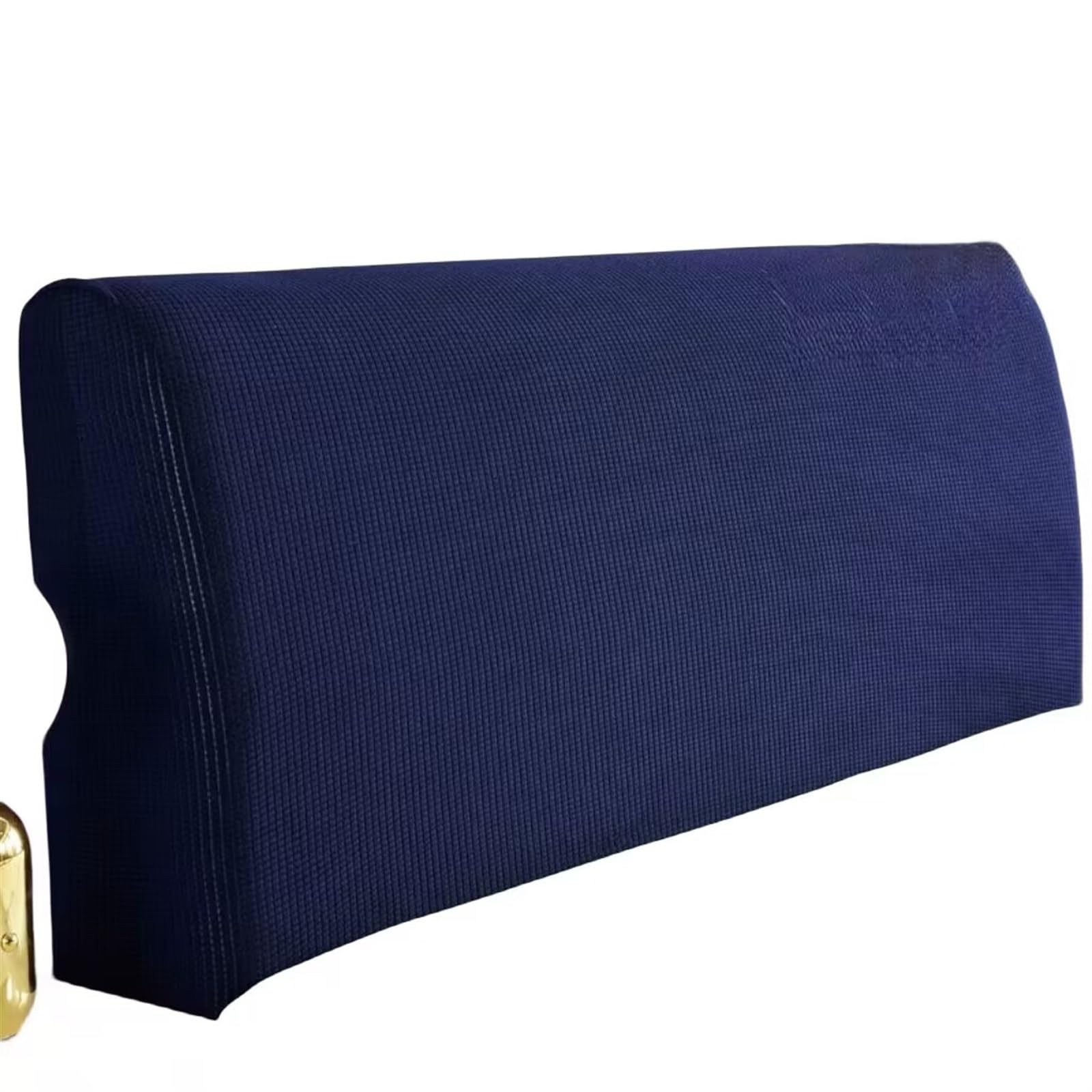 Stretch Headboard Slipcover - Queen Size (1.5m/43-67in) Navy Blue Jacquard Fabric Dustproof Protector for Upholstered Bed Headboards | Perfect for Bedroom Decor, Home Styling & Dust Protection
