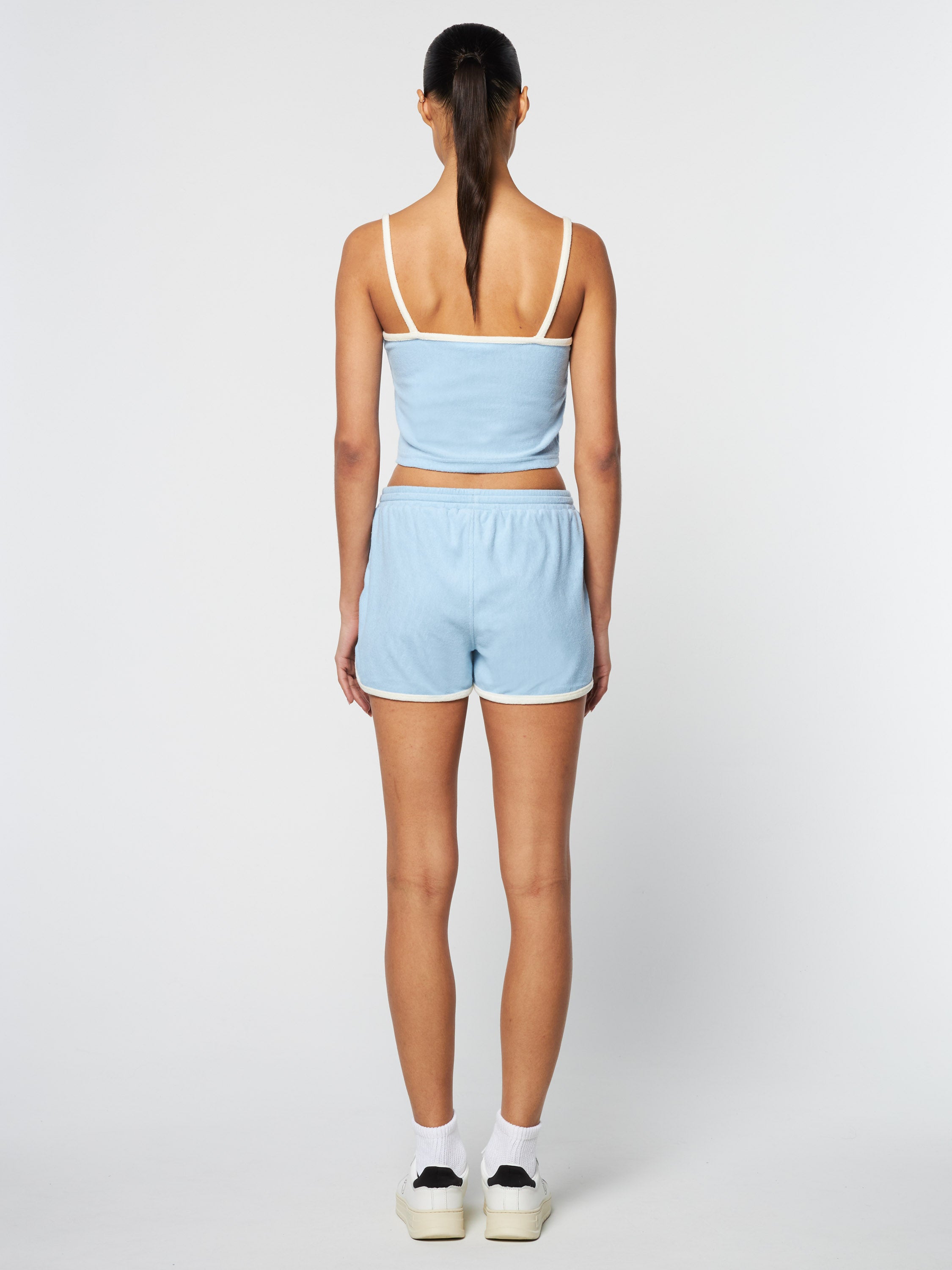 Florence Tank Top - Clear Sky Blue Women's Casual Sleeveless Shirt for Summer Outfits, Beachwear & Layering