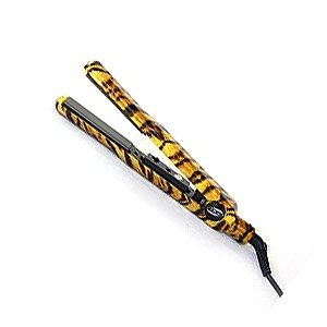 Turbo Silk Flat Iron for Hair Straightening - Limited Edition Yellow Tiger Design | Professional Styling Tool for Smooth, Frizz-Free Hair at Home or Salon