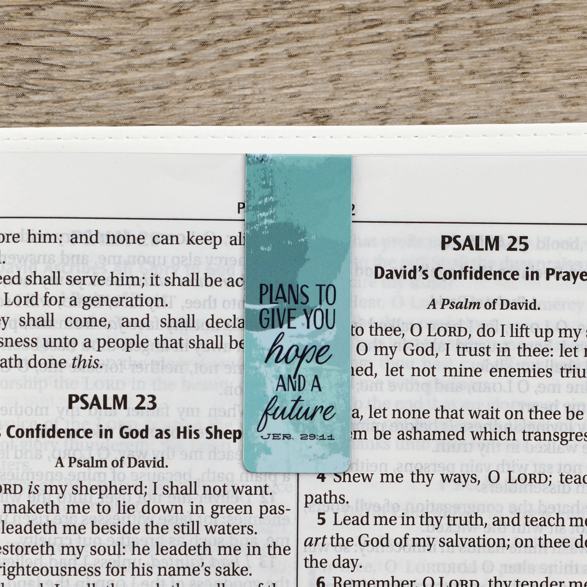 Set of 6 Inspirational Christian Bible Verse Bookmarks - Abstract Scenic Pastel Magnetic Design (2.3
