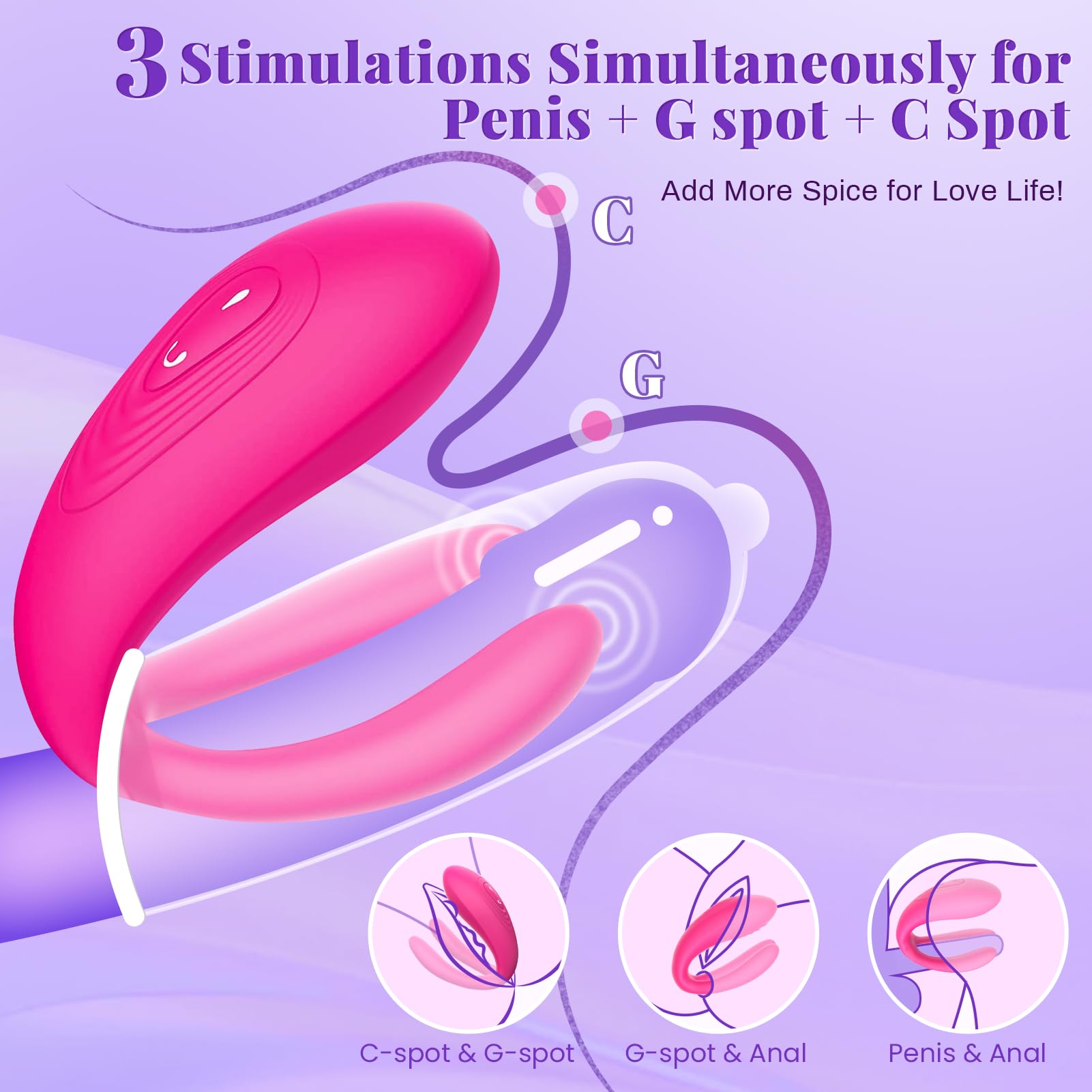 Premium Wearable Remote Control Vibrator for Women & Couples - 10 Powerful Vibration Modes, G-Spot & Clitoral Stimulation, Discreet & Rechargeable Adult Sex Toy - Perfect for Long-Distance Play, Spicing Up Relationships & Solo Pleasure