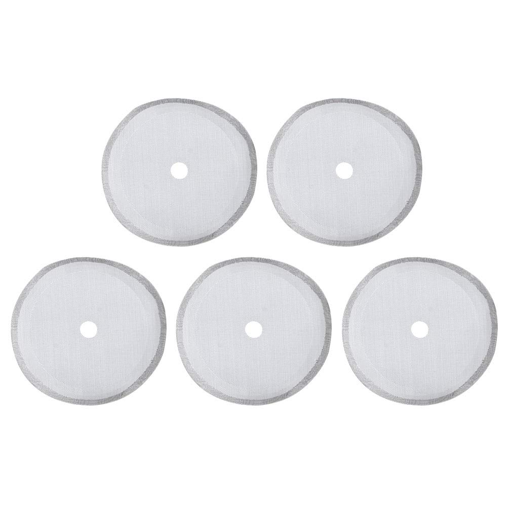 Premium 304 Stainless Steel Coffee Filter - 5 Pack Reusable Mesh Coffee Strainer for French Press, Pour Over & Drip Coffee Makers - Portable Detachable 350ml Coffee Pot Accessory - Perfect for Home, Office & Camping Brewing