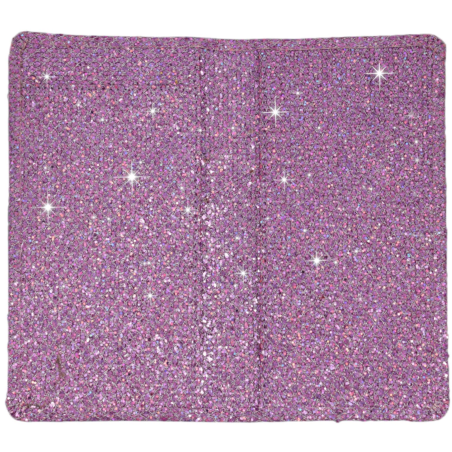 Sparkly Rhinestone Checkbook Cover for Women - Diamond Purple RFID Blocking PU Leather Checkbook Holder with Pen Loop & Card Slots | Stylish & Secure Wallet for Personal Checks, Ideal for Everyday Use & Gift Giving