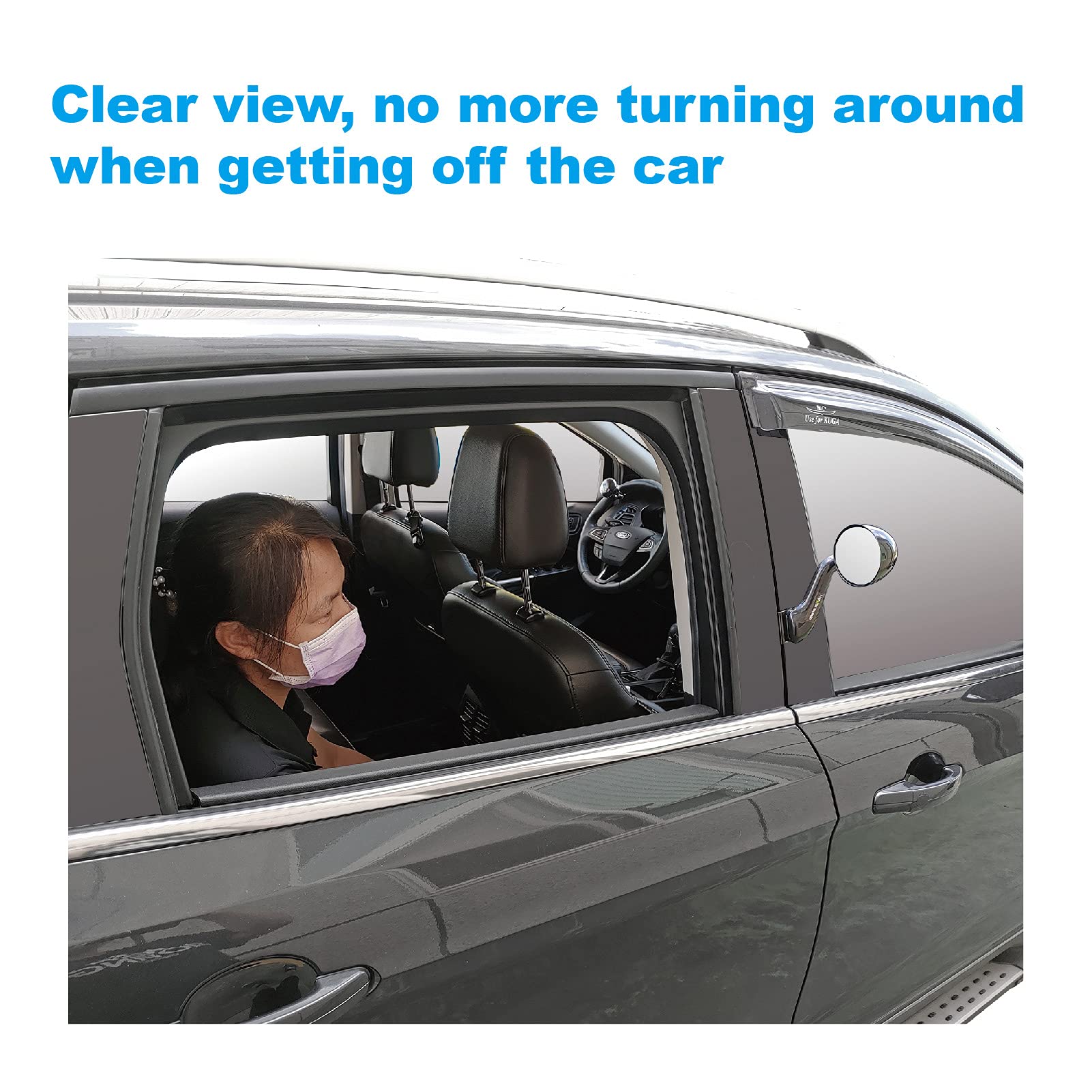 2-Pack Car Rear View Mirror - Wide Adjustable Blind Spot Mirror, Round Convex Panoramic Side Mirrors for Cars, SUVs & Trucks | Enhanced Safety & Visibility for Parking, Lane Changes & Highway Driving