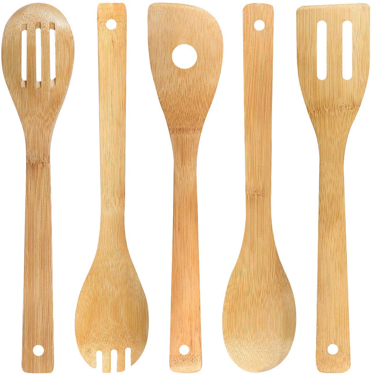 Nightmare Before Christmas Wooden Spoons Set - Burned Bamboo Kitchen Utensils for Cooking, Halloween Decor, and Housewarming Gifts - Perfect for Spooky Kitchen Decorations and Themed Dinner Parties