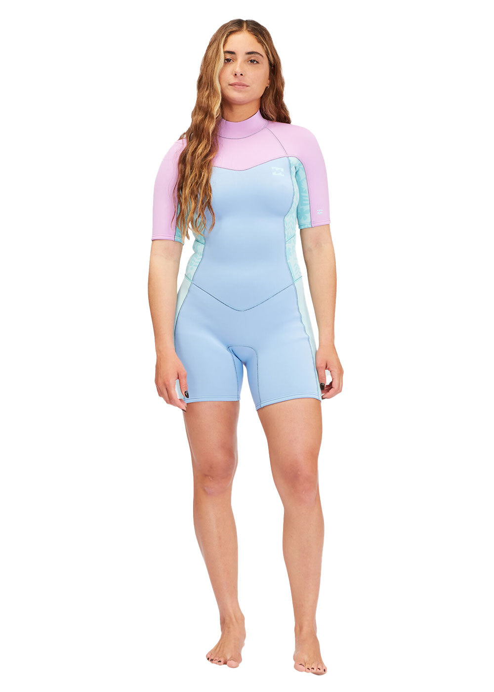 Billabong Women's 2mm FL Back Zip Spring Suit - Spring Fever Wetsuit for Surfing, Swimming & Water Sports