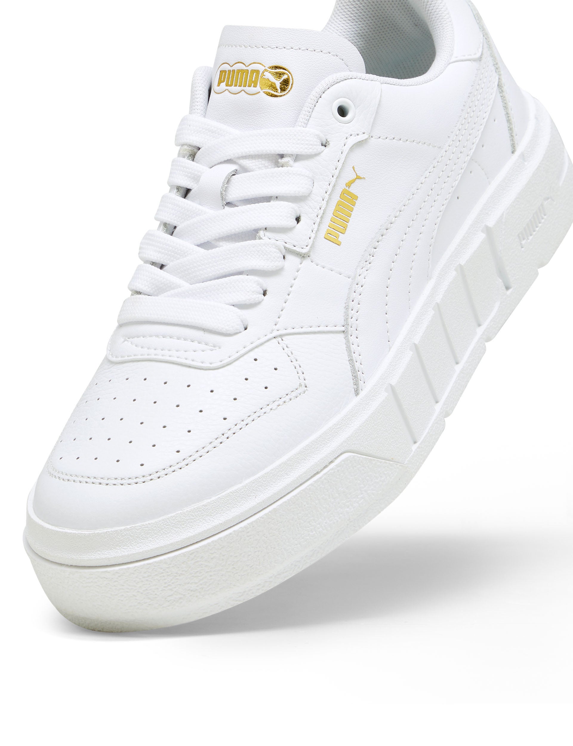 Cali Court Leather Sneakers for Men & Women - White Casual Shoes for Walking, Running & Everyday Wear