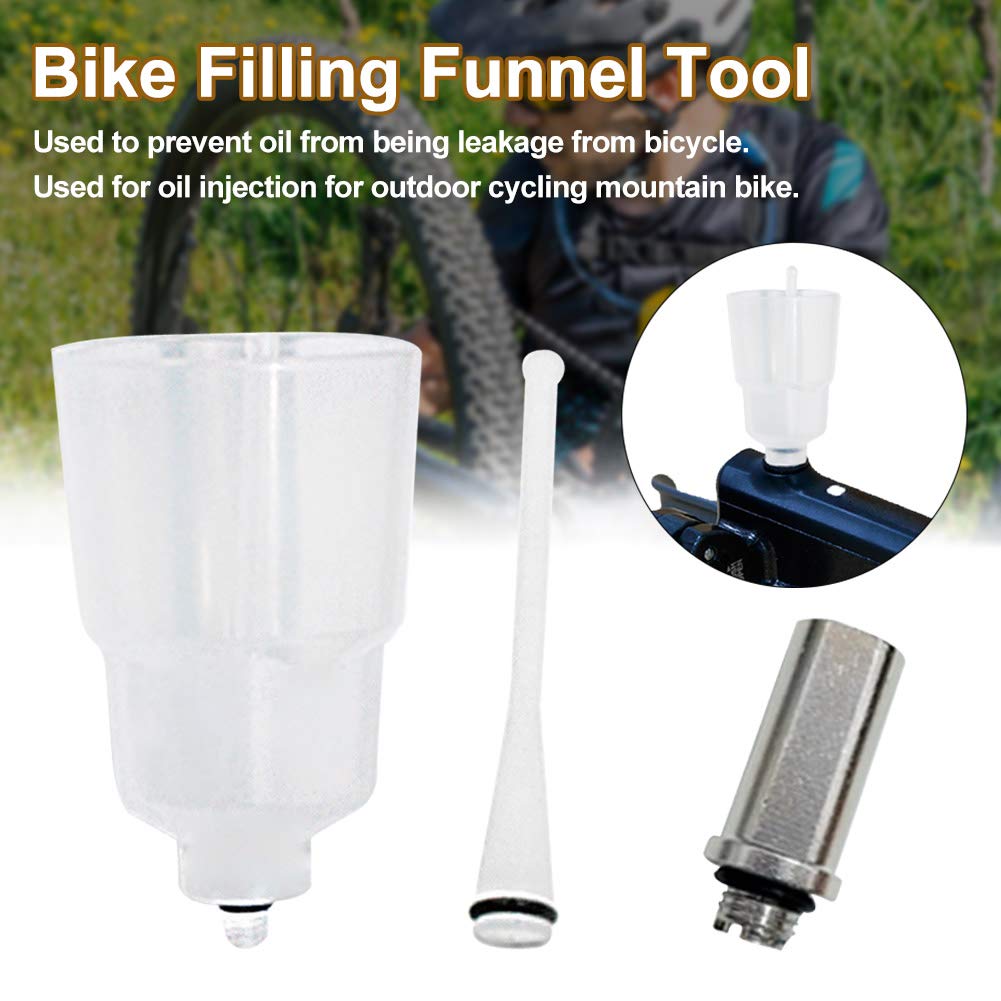 ZSooner Bike Oil Funnel Tool - Professional Disc Brake Bleed Kit Compatible with Shimano - Perfect for Mountain & Road Bike Maintenance