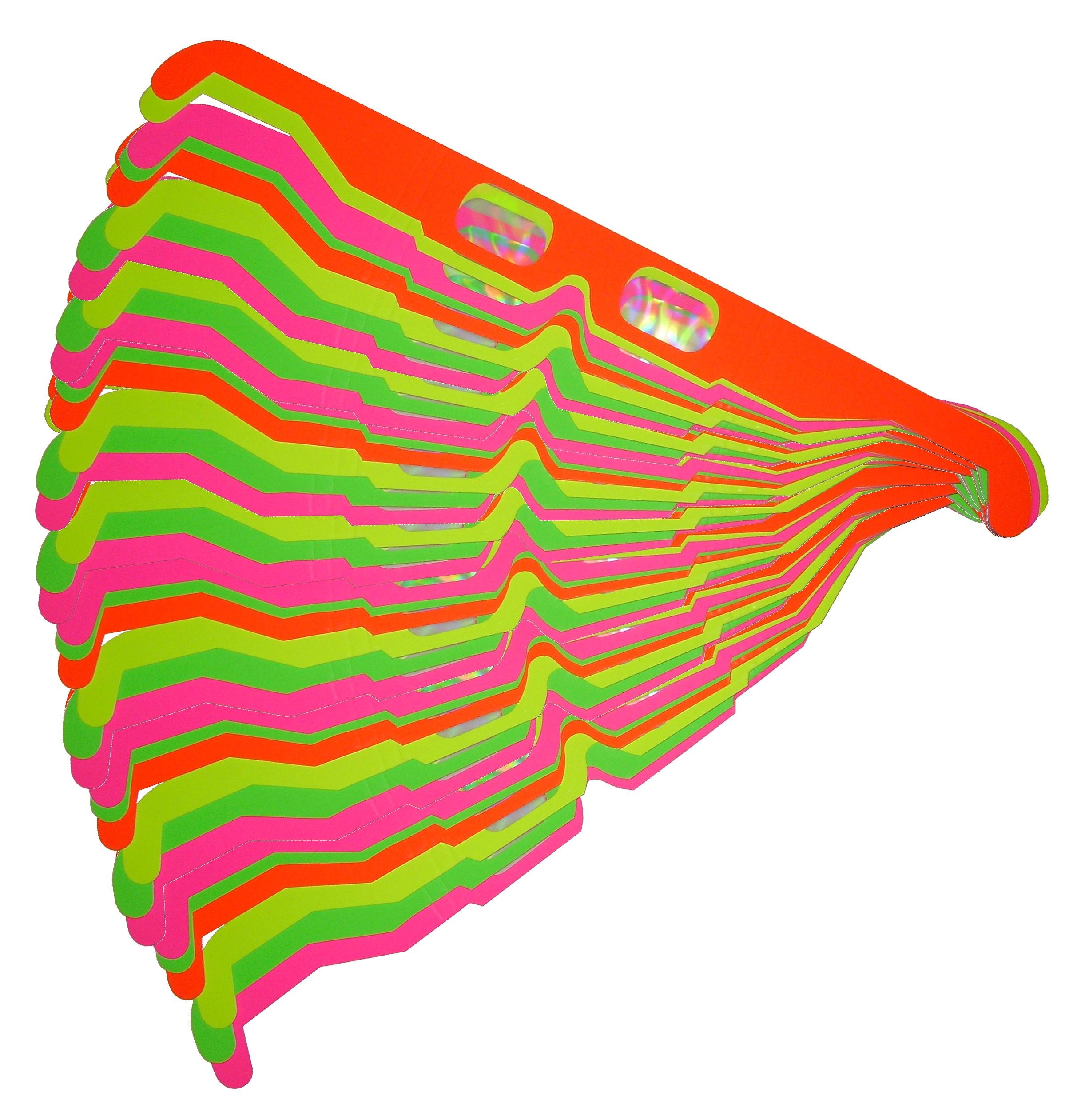 200 Pair Fireworks Glasses for Laser Shows, Raves & Holiday Lights - Enhance Light Displays at Parties, Concerts & Festivals