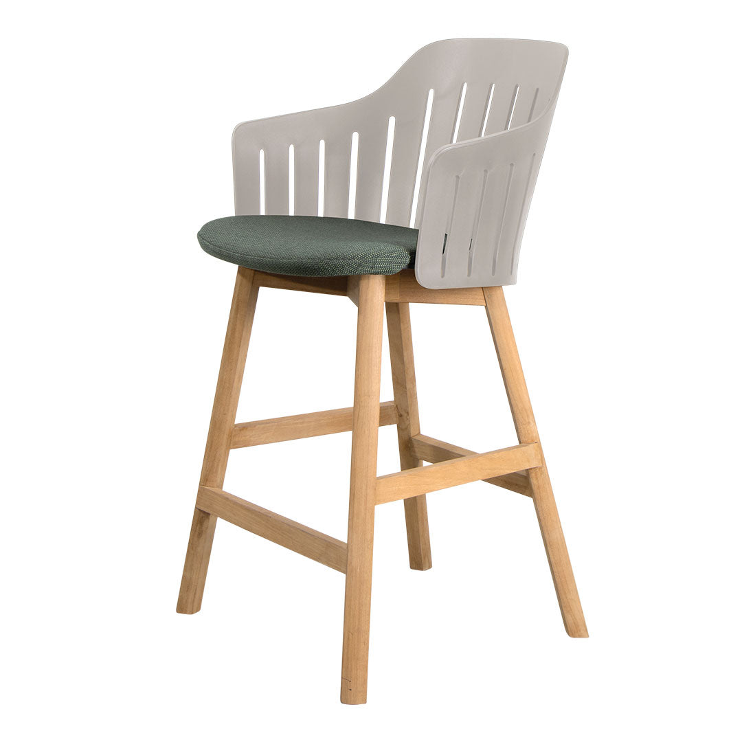 Premium Outdoor Counter Chair with Comfortable Seat Cushion & Durable Wood Base - Perfect for Patio, Deck, Poolside, and Backyard Relaxation