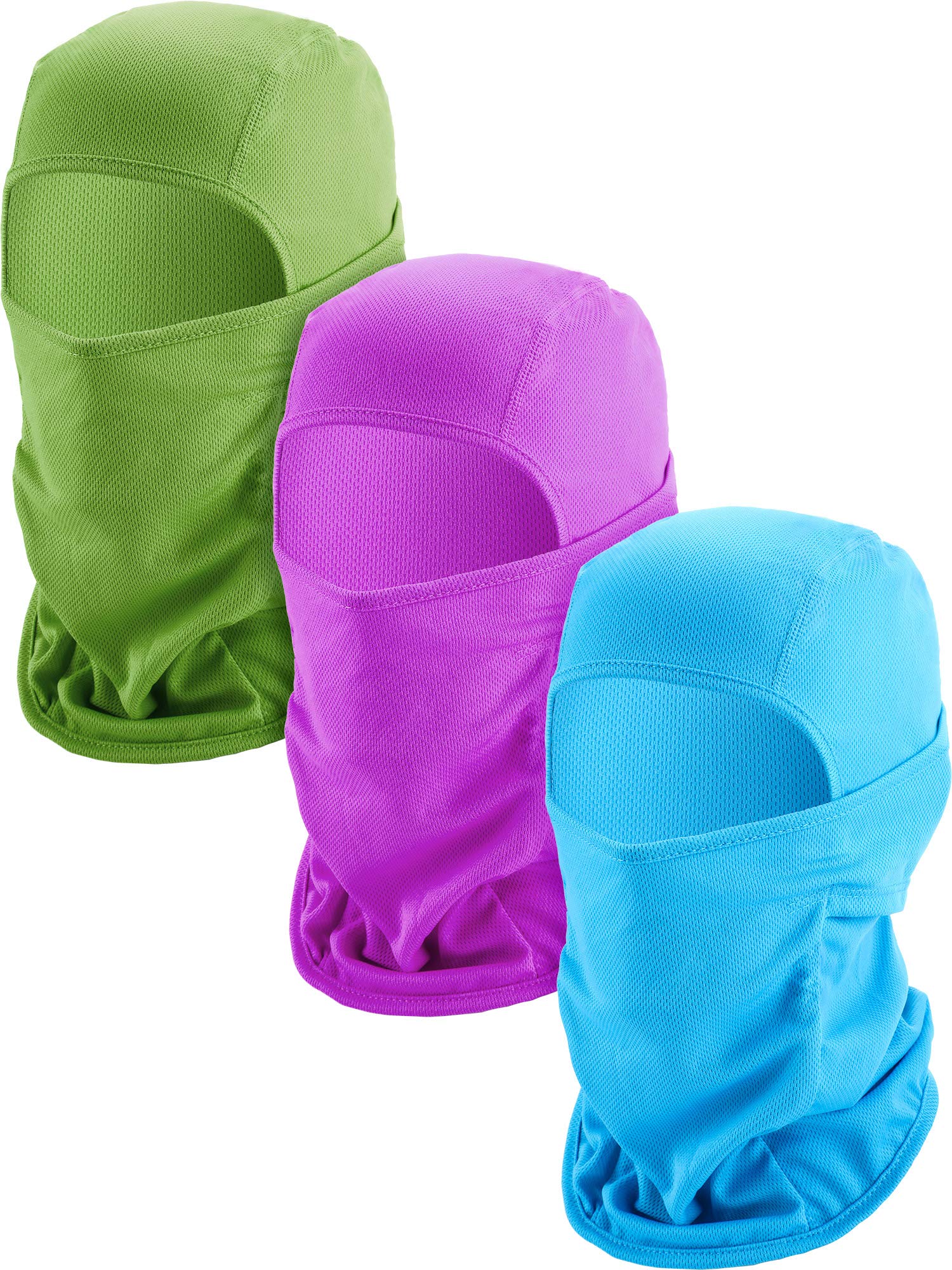 3-Pack Windproof Ski Mask Balaclava for Men & Women - Full Face Cover, Sun Protection & Breathable for Skiing, Snowboarding, Motorcycling & Outdoor Sports