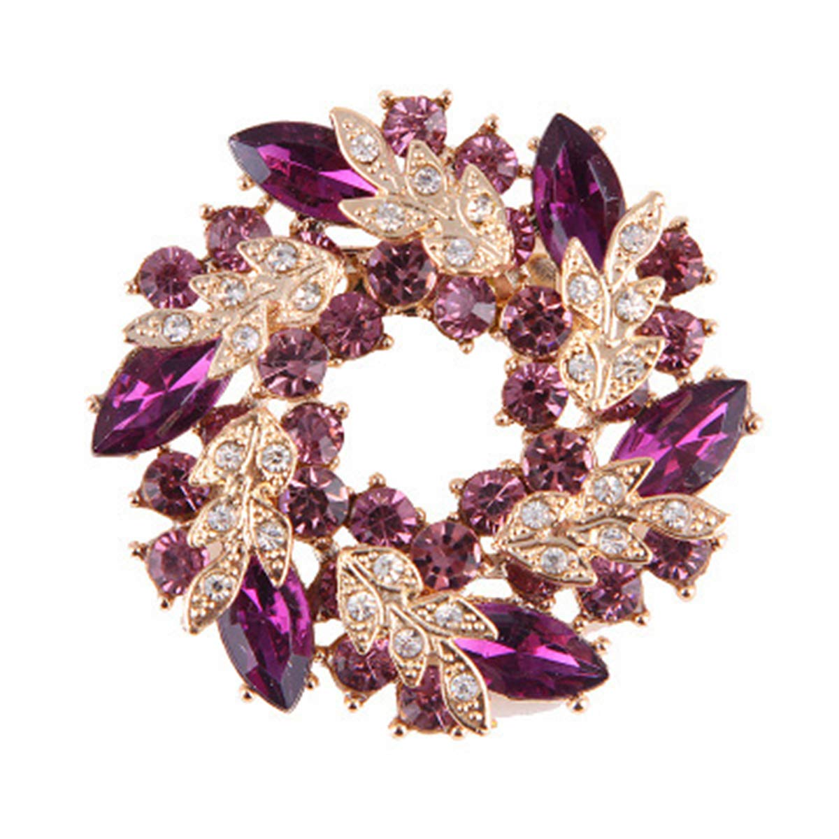 Seven Wolves Rhinestone Brooch for Women - Wedding & Banquet Jewelry
